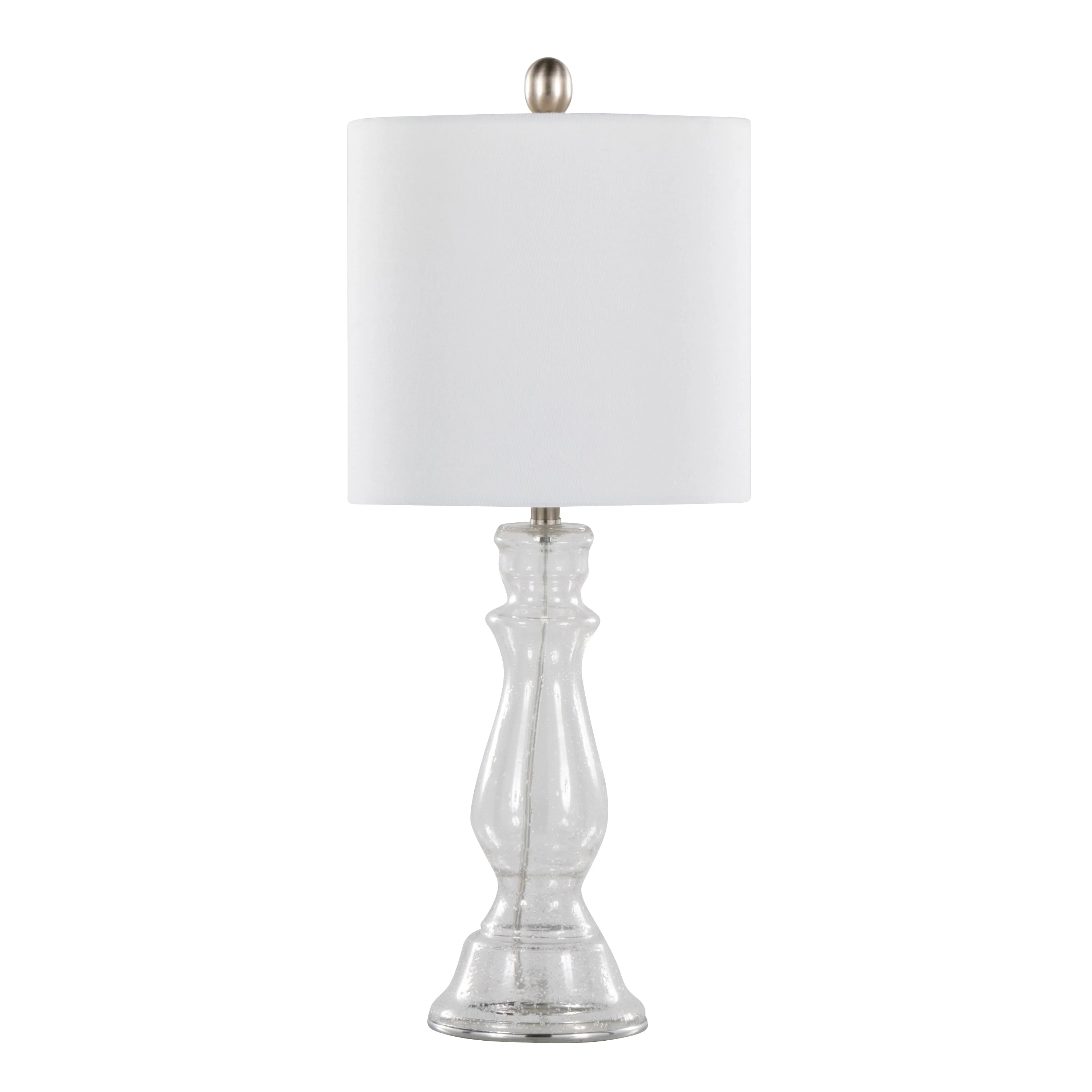 Bishop 24" Contemporary Glass Table Lamp Set of 2 - Image 2