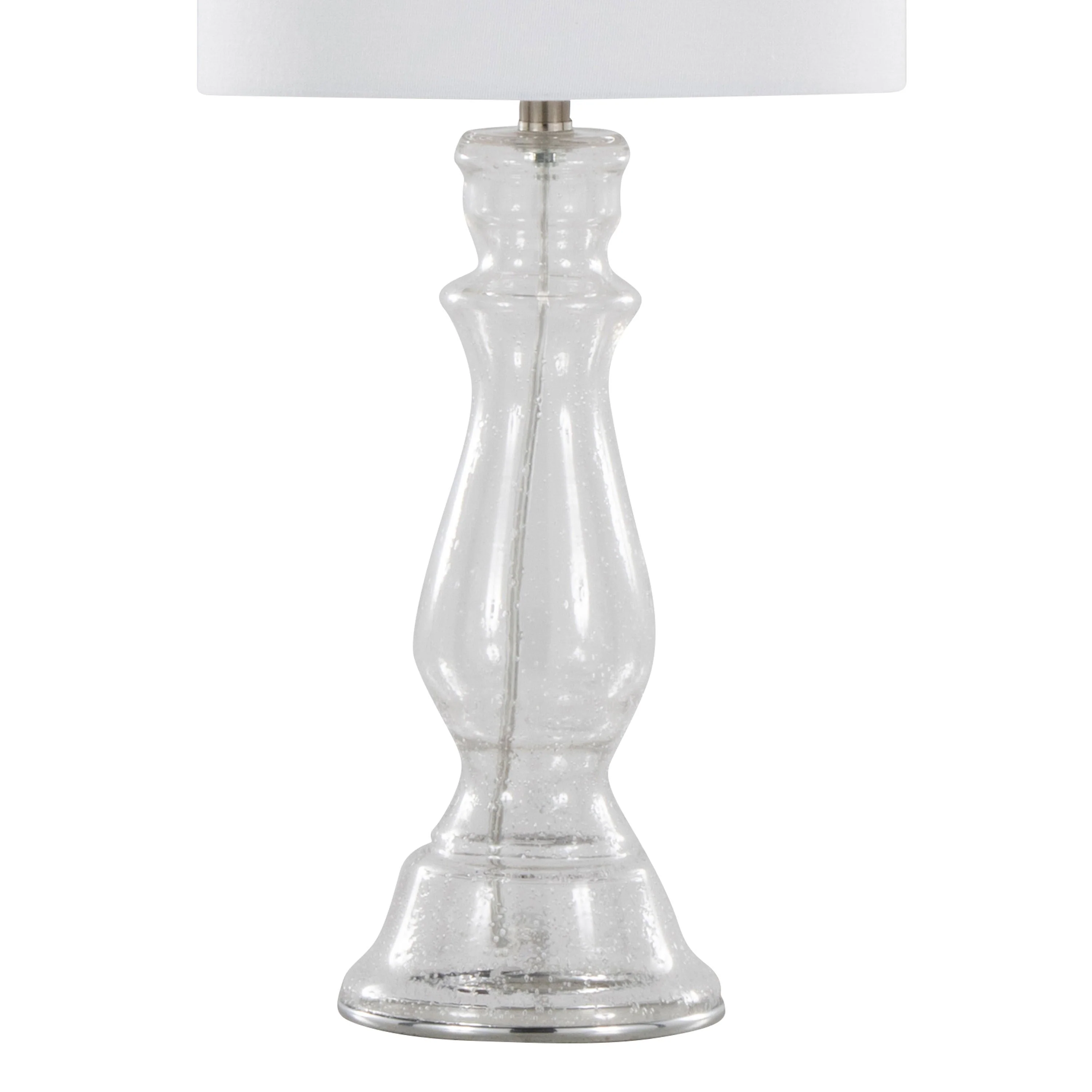 Bishop 24" Contemporary Glass Table Lamp Set of 2 - Image 4