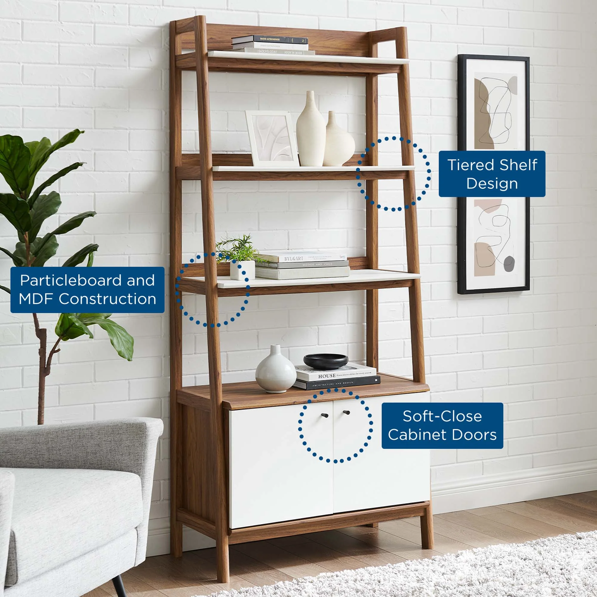 Bixby 33" Bookshelf by Modway - Image 6