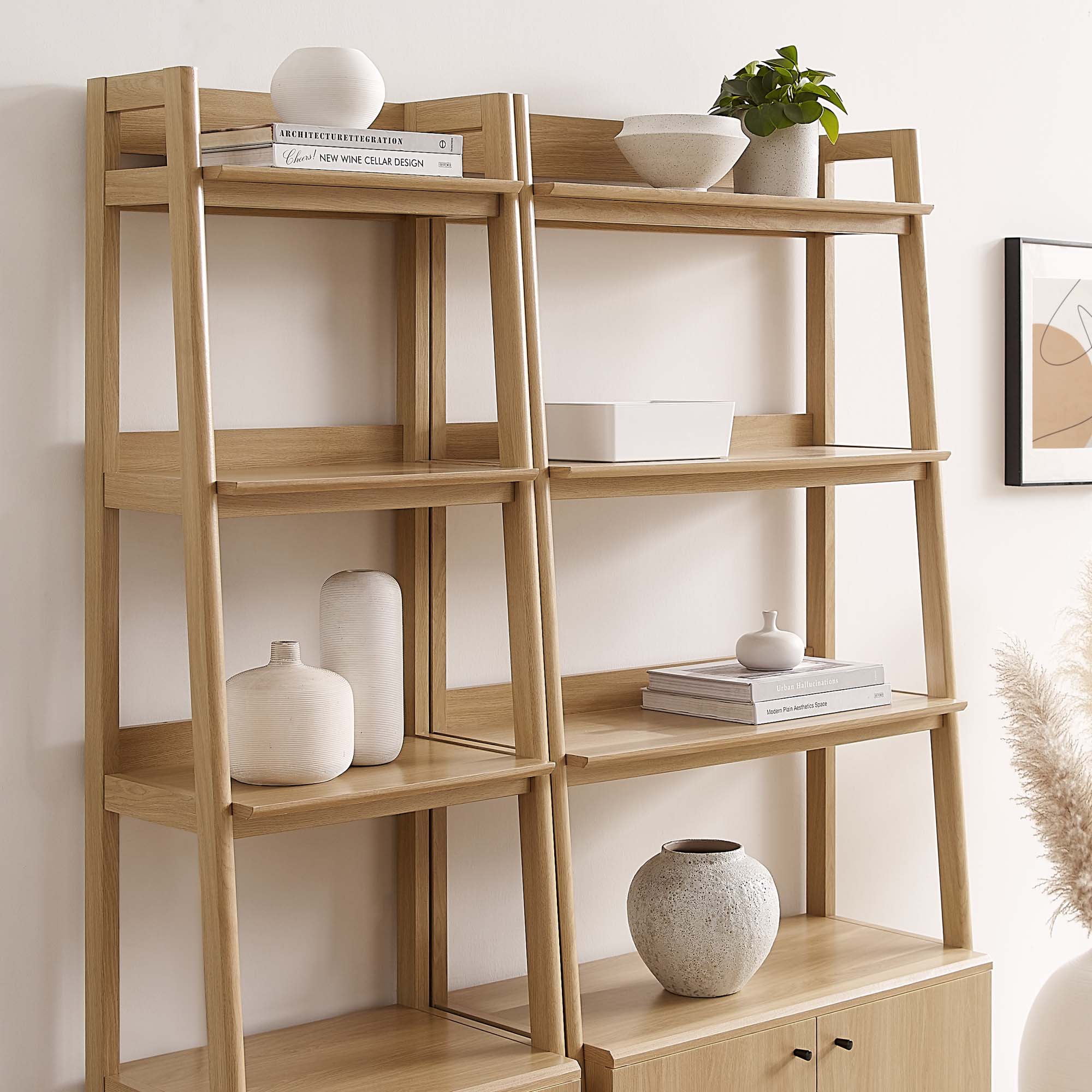 Bixby Wood Bookshelves Set of 2 by Modway - Image 10