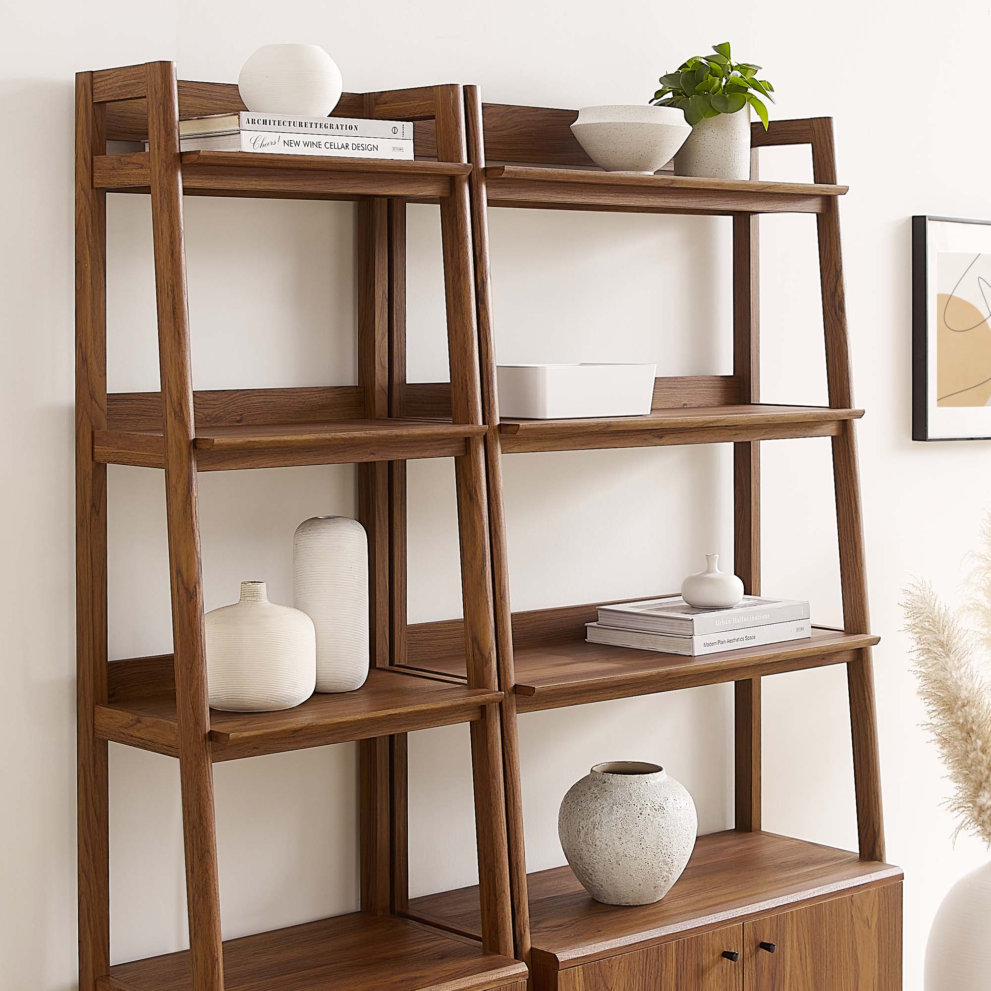 Bixby Wood Bookshelves Set of 2 by Modway - Image 11