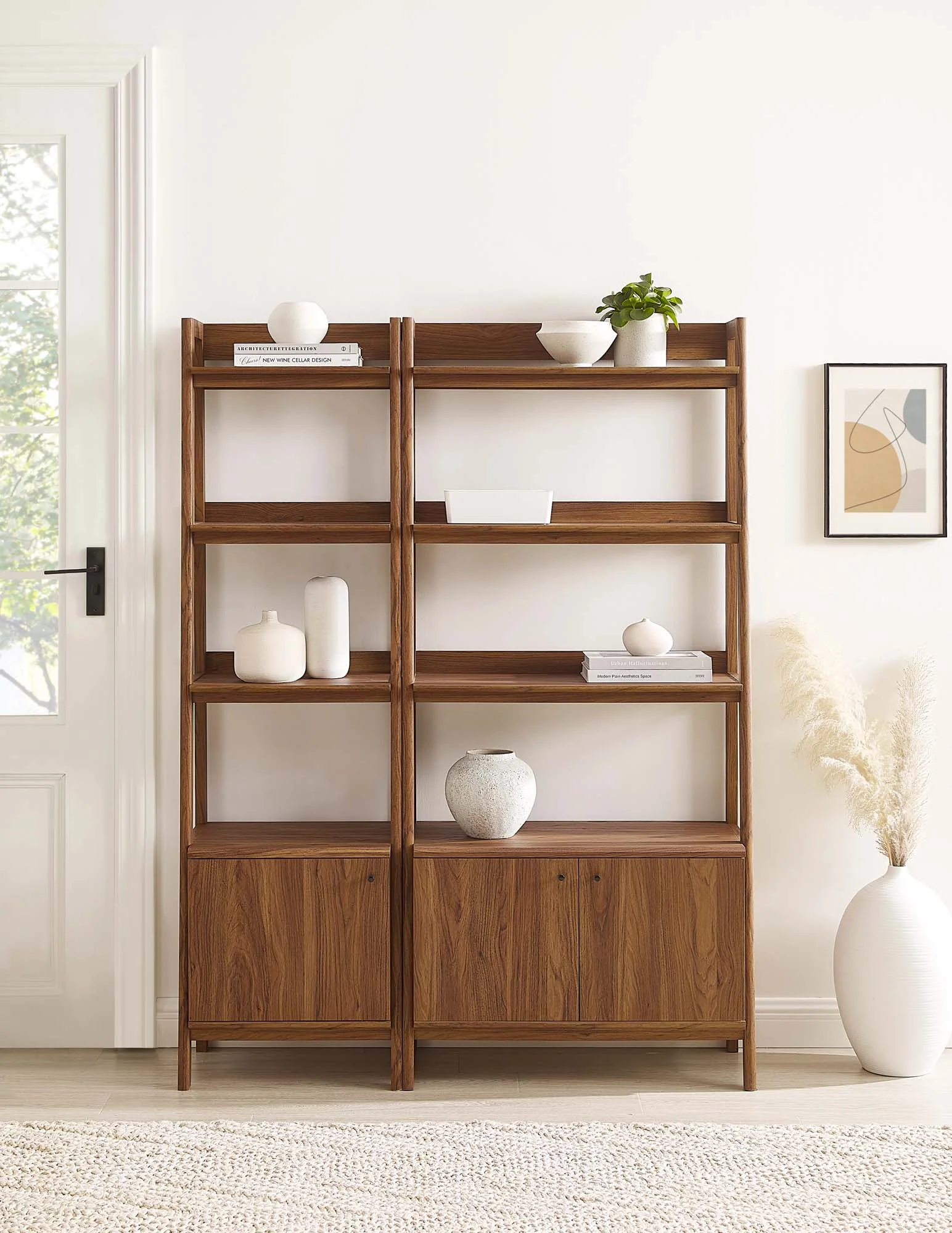 Bixby Wood Bookshelves Set of 2 by Modway - Image 7