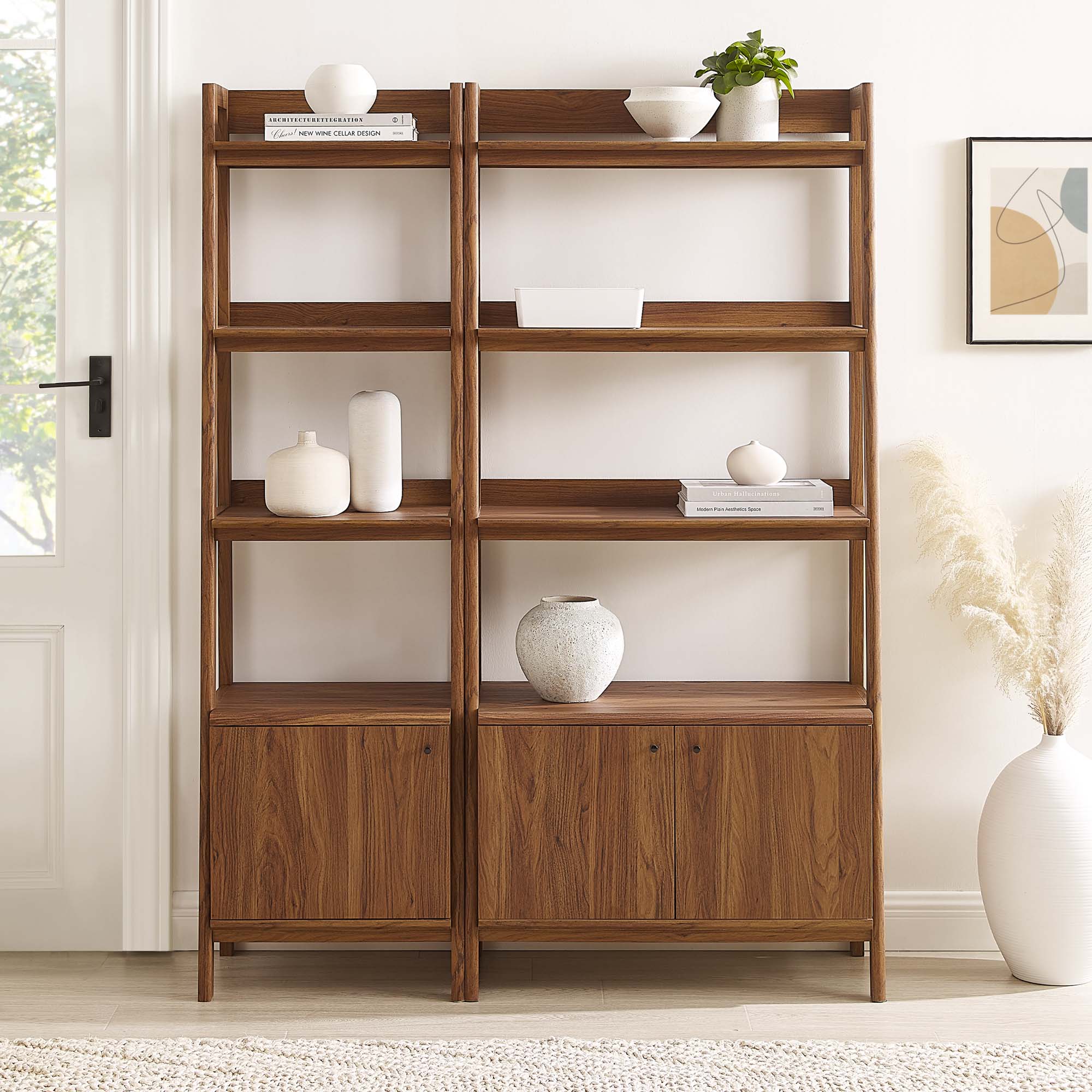 Bixby Wood Bookshelves Set of 2 by Modway - Image 9