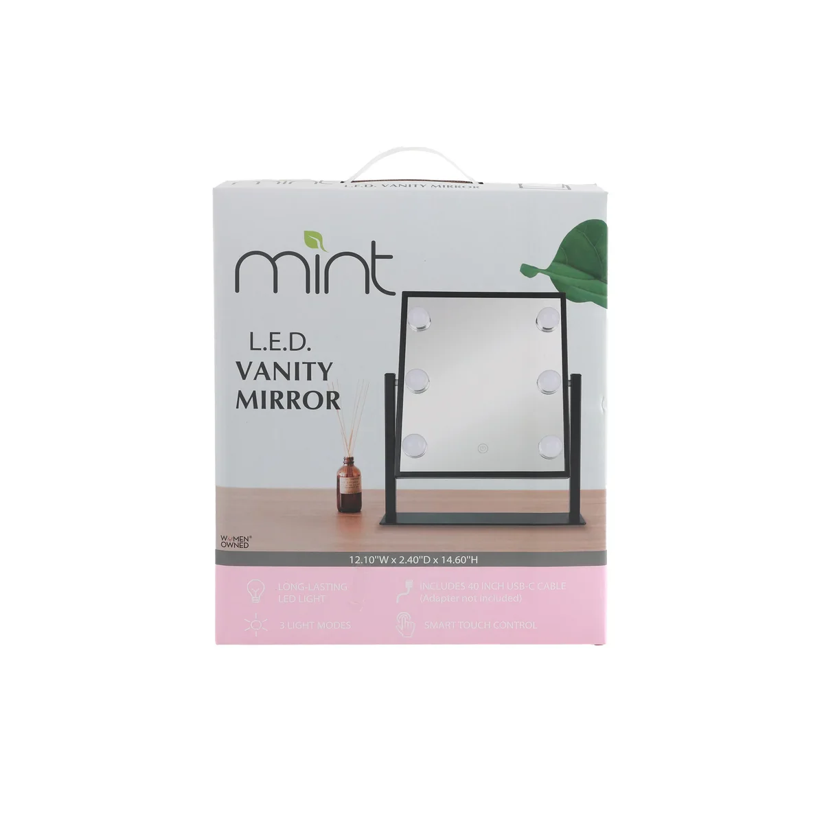 Black 6 LED Hollywood Vanity Mirror - Image 4