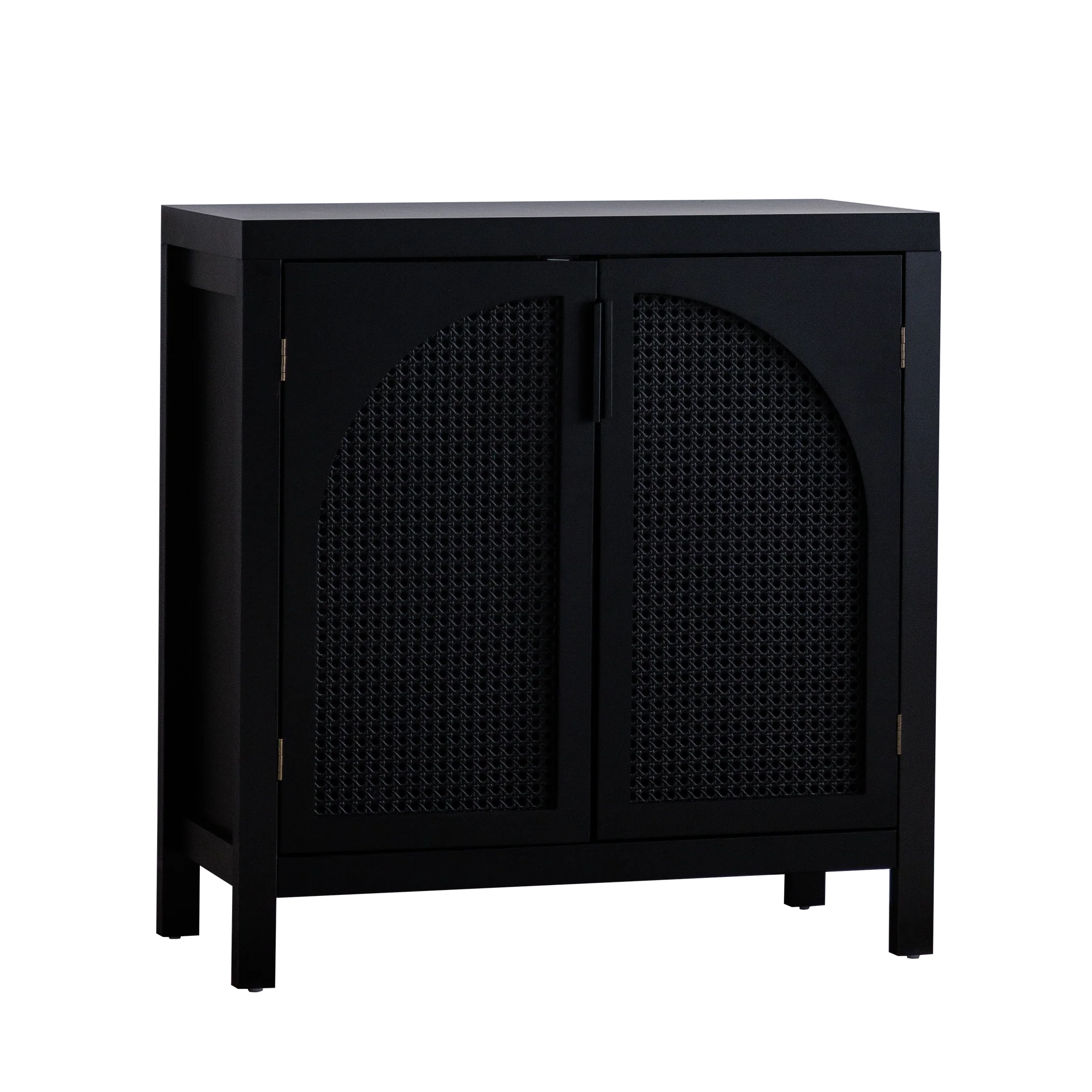 Black Accent Cabinet with 2 Doors - 29 Inch Narrow Credenza - Image 10