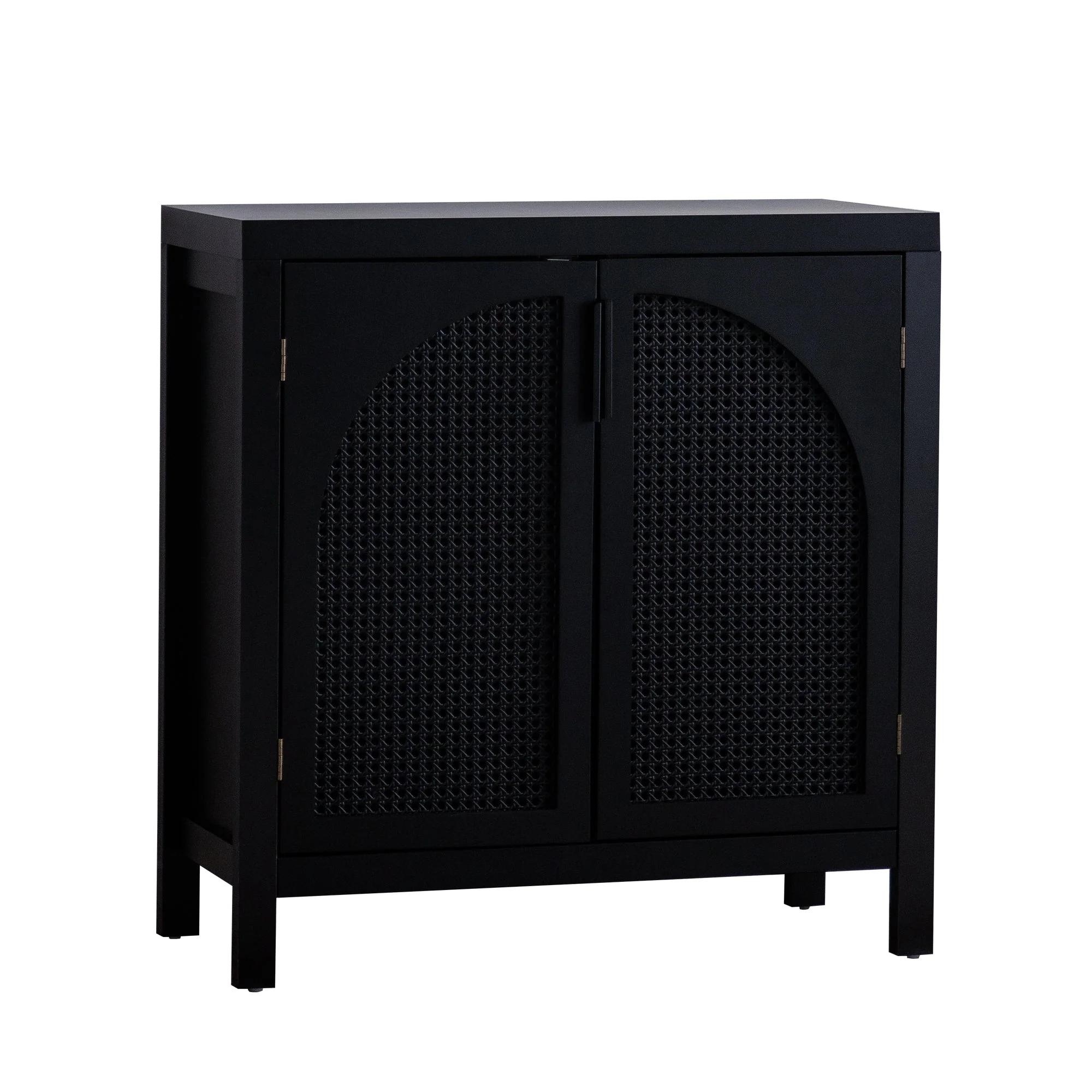Black Accent Cabinet with 2 Doors - 29 Inch Narrow Credenza - Image 8