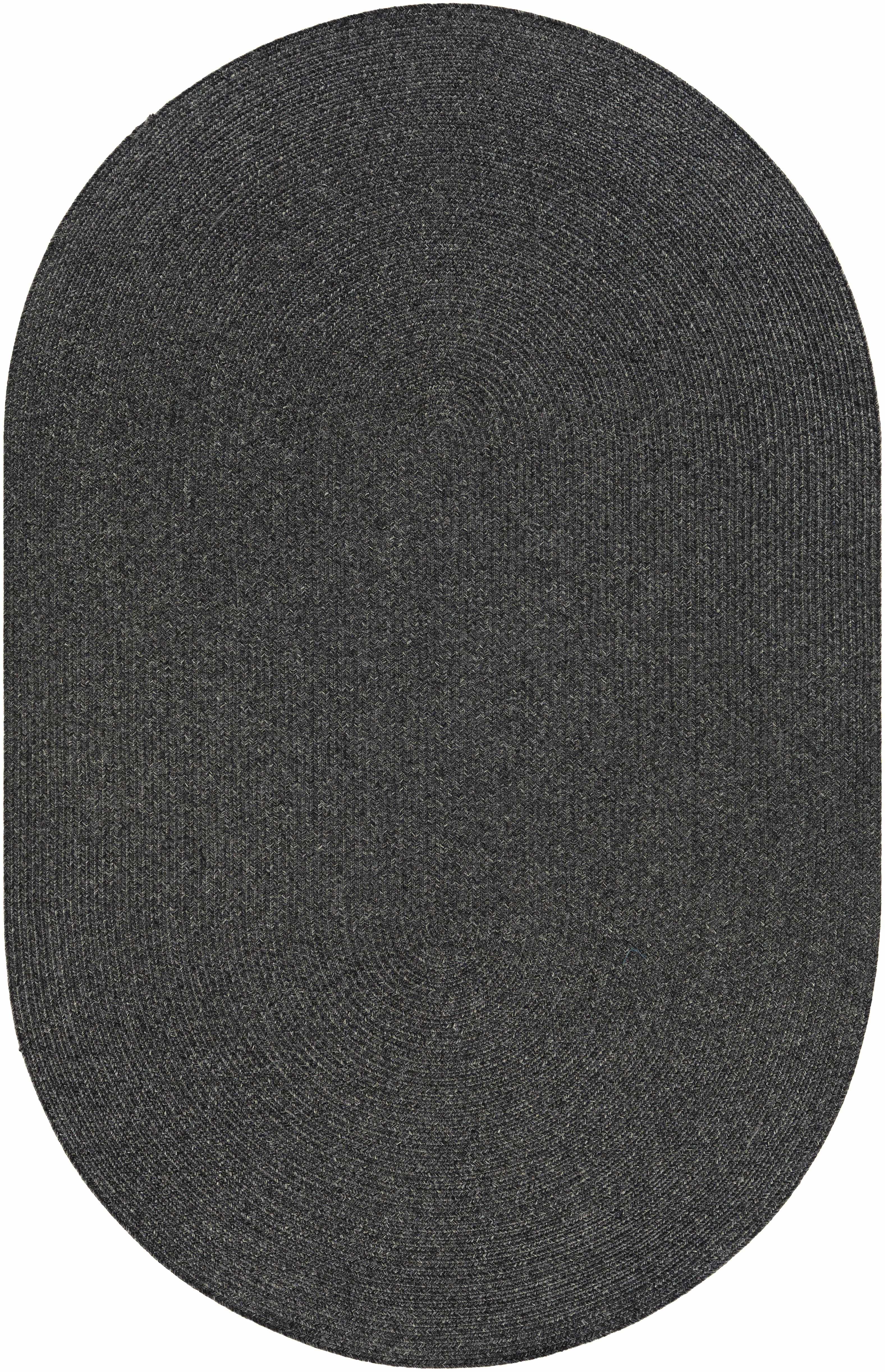 Black Braided Faux Jute Rug - Image 13