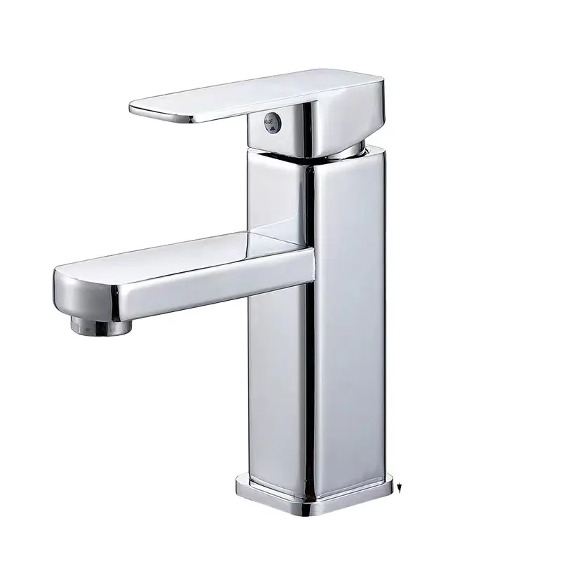 Black Chrome Bathroom Faucet Hot Cold Mixer Deck Mounted Vanity Sink Tap - Image 8