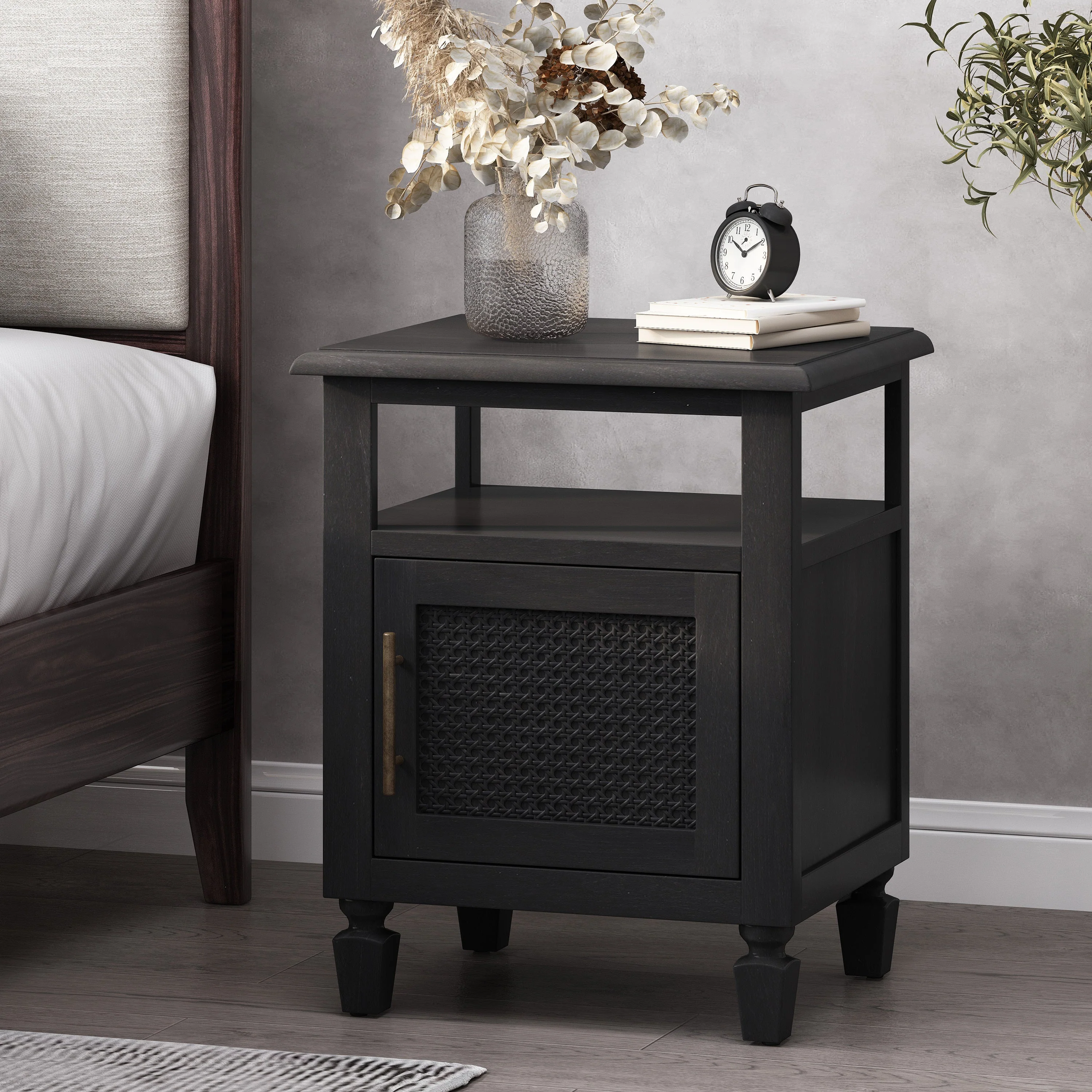 Black Classic Nightstand - Image 3
