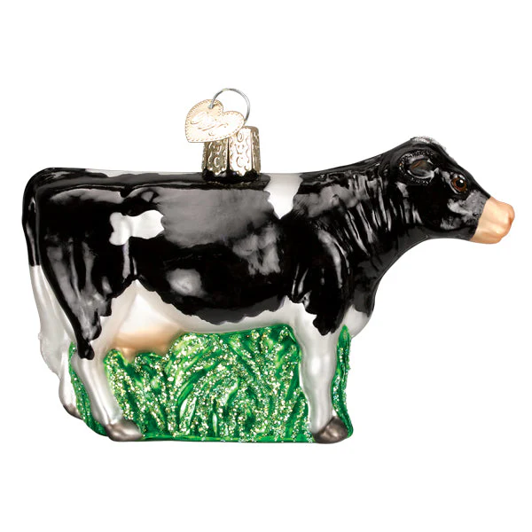 Black Dairy Cow Ornament - Image 3