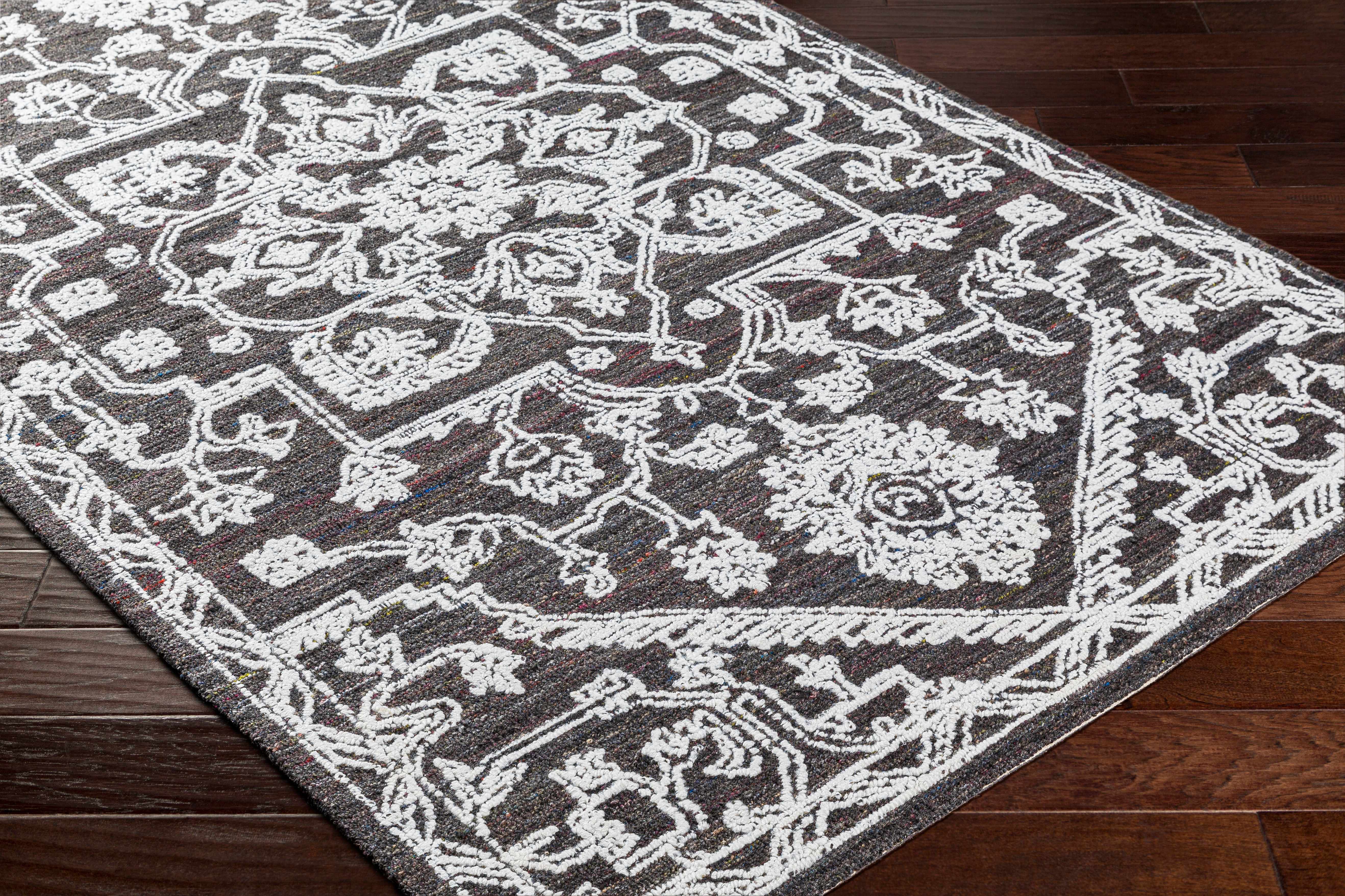 Black Derya Area Rug - Clearance - Image 3