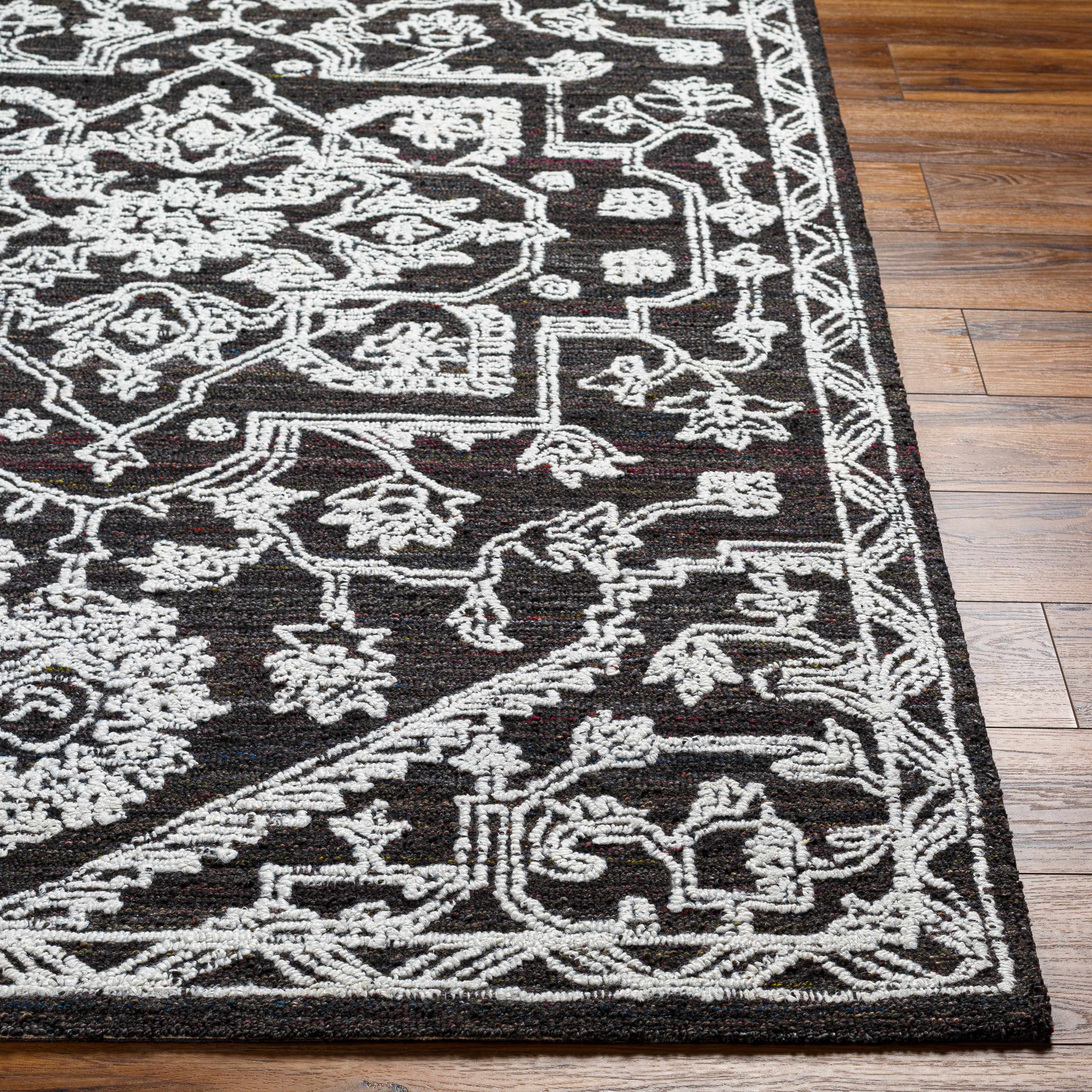 Black Derya Area Rug - Clearance - Image 5