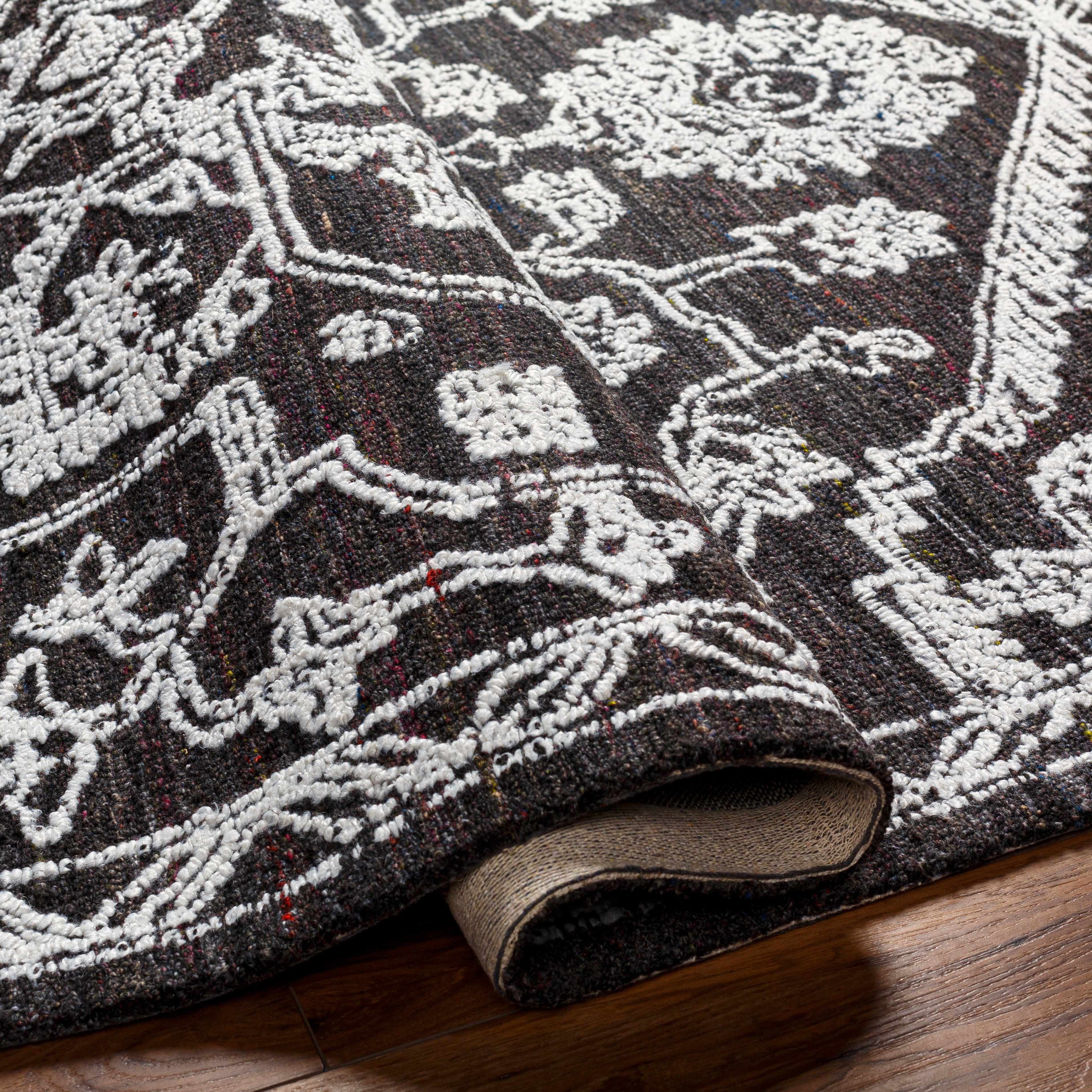Black Derya Area Rug - Clearance - Image 6