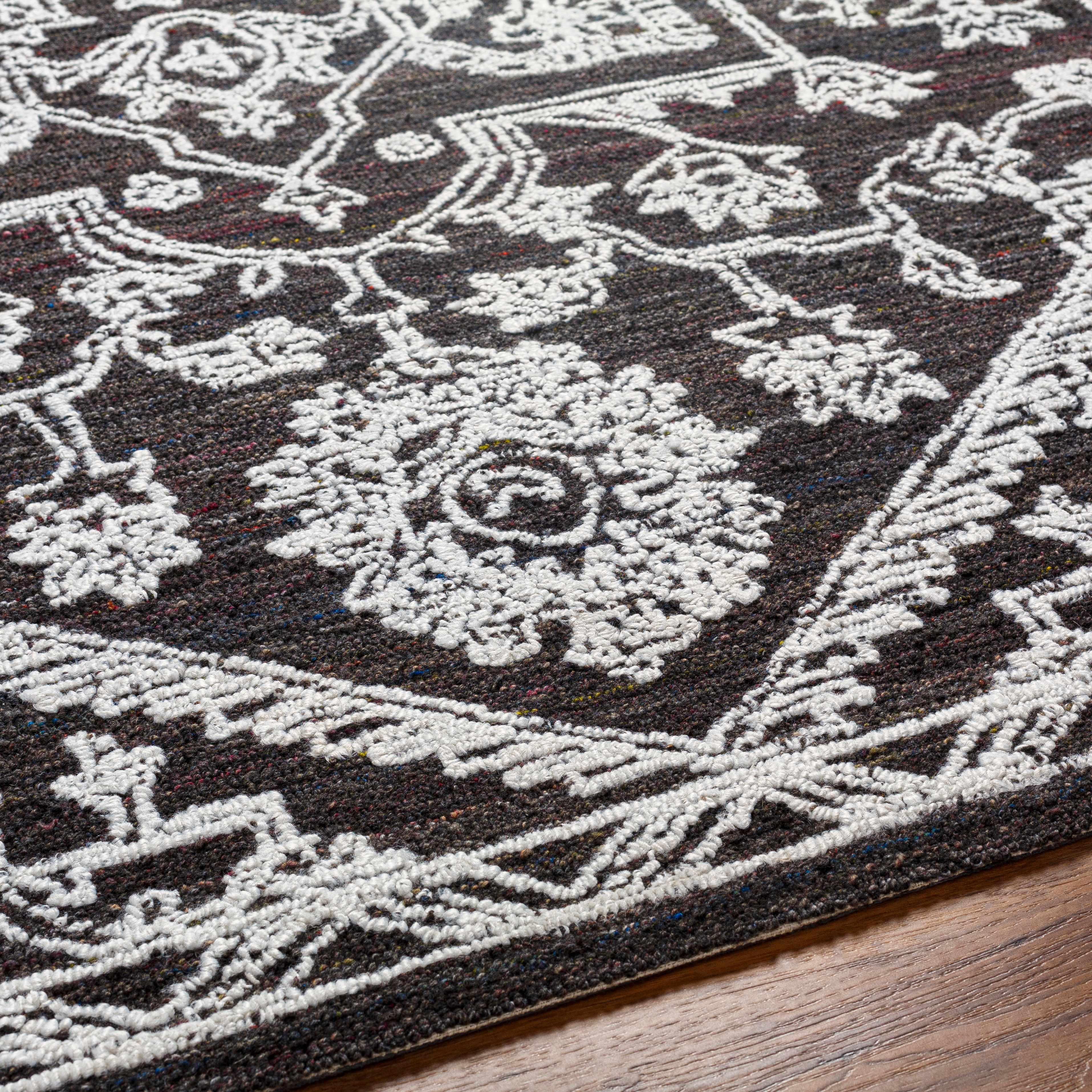 Black Derya Area Rug - Clearance - Image 7