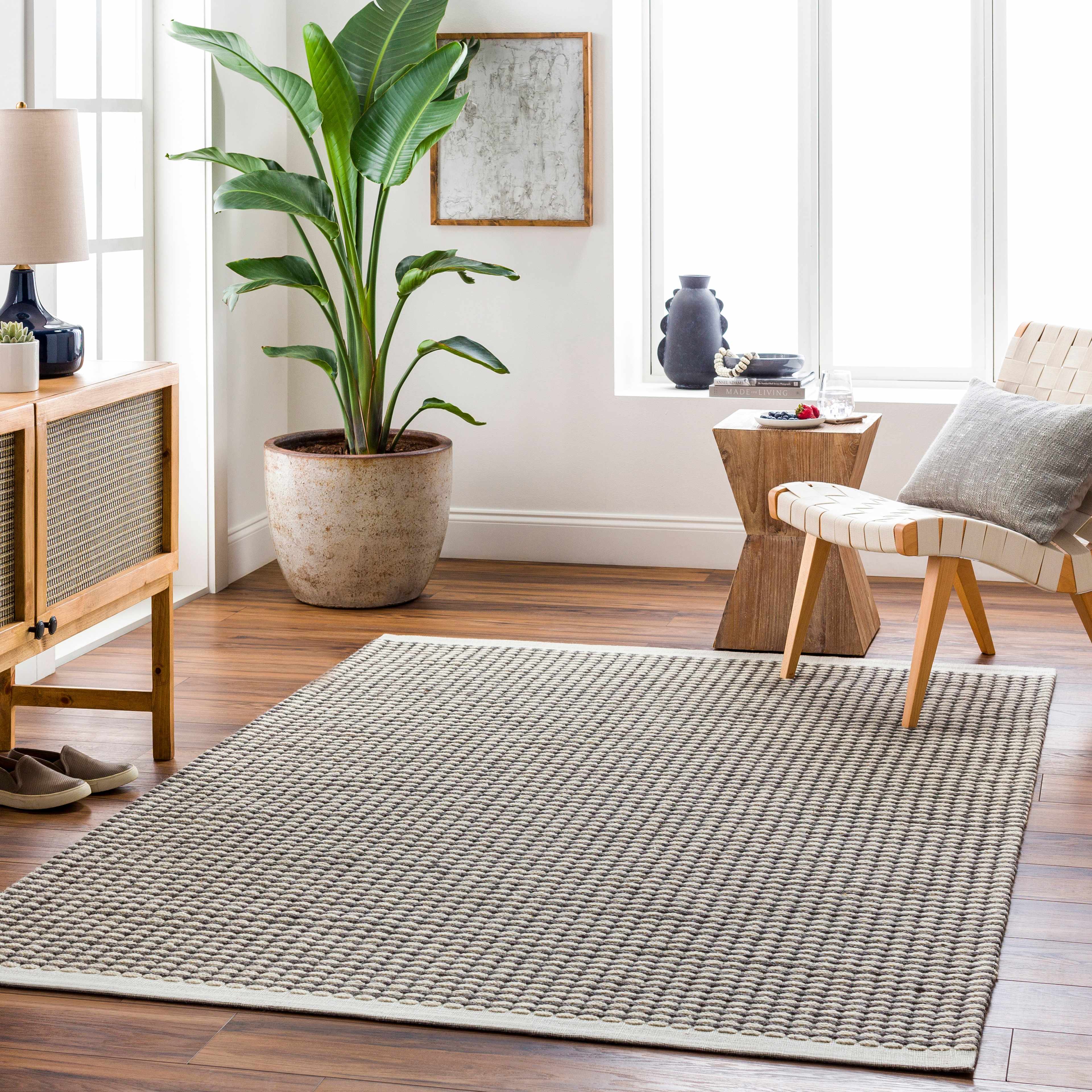 Black Emlen Area Rug - Clearance - Image 2