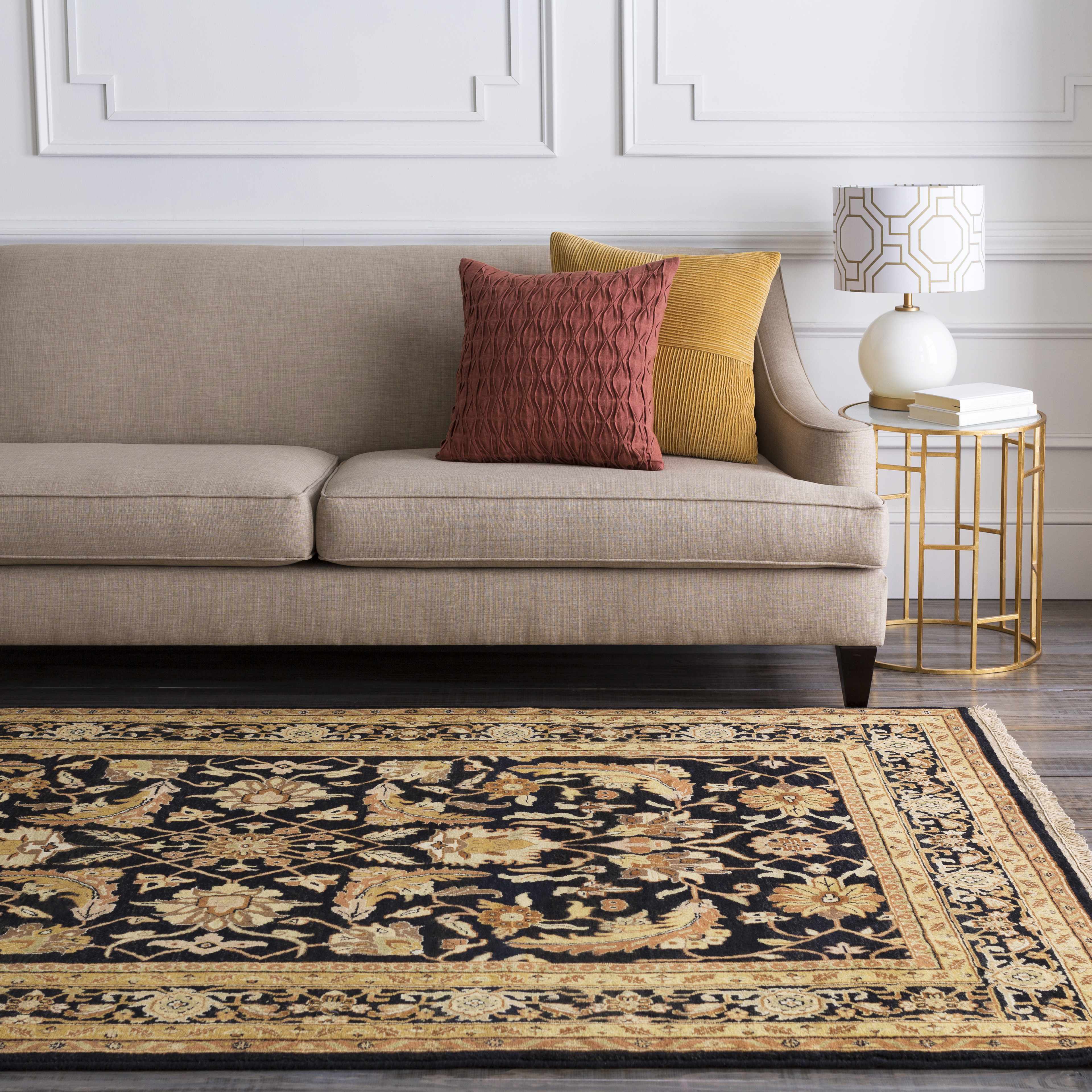 Black&Gold Premium Wool Rug - Clearance - Image 2