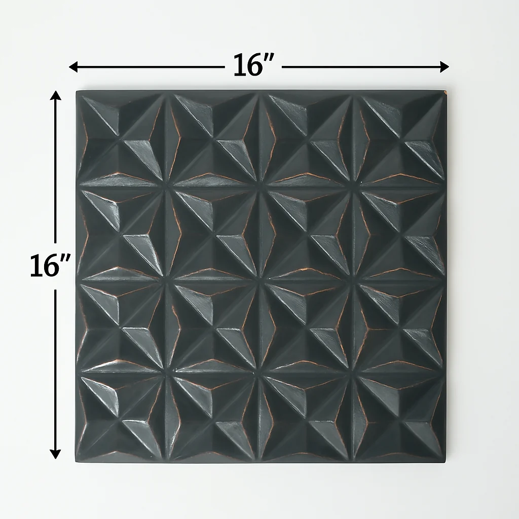 Black Square Modern Wall Art - Image 4