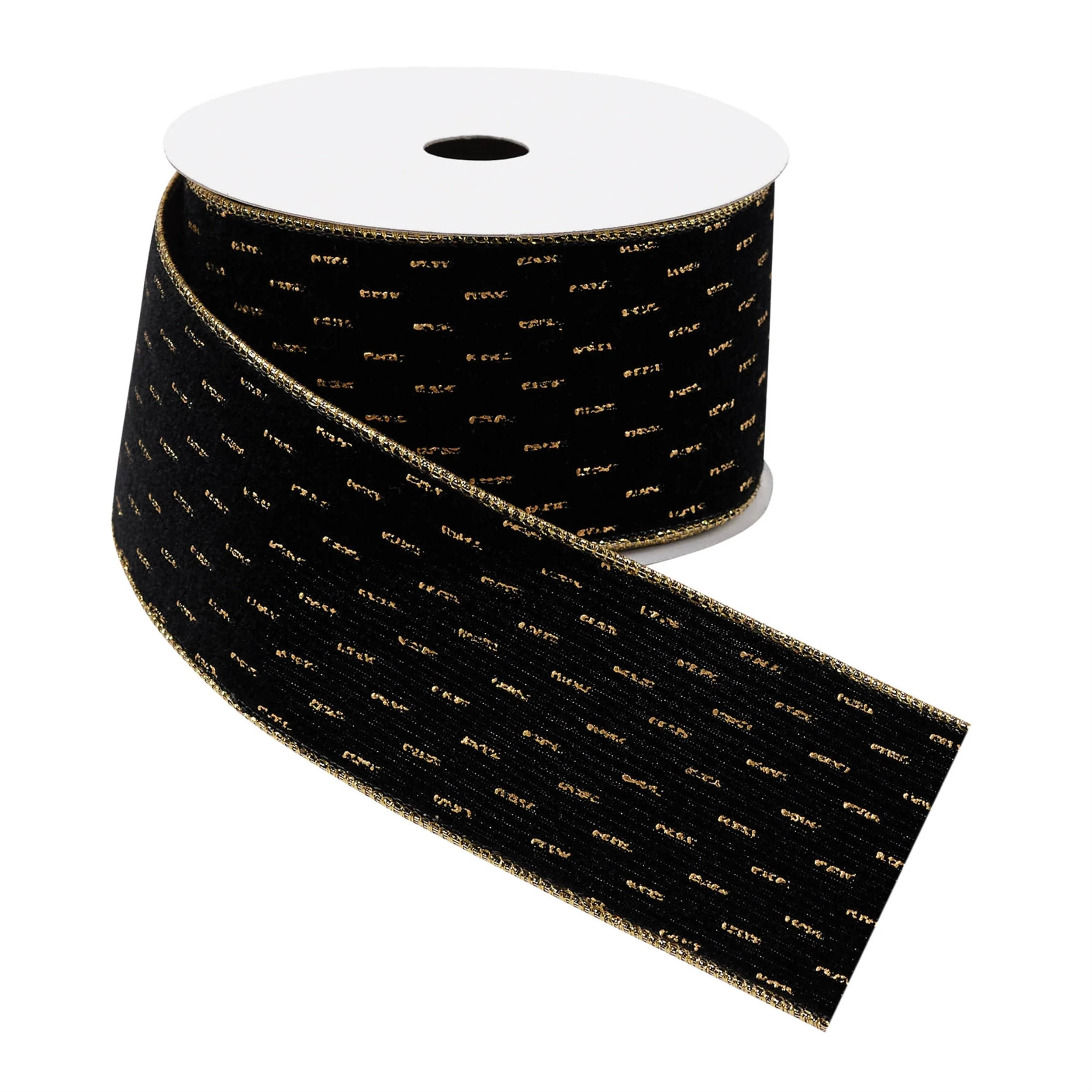 Black Wired Ribbon (Set of 2) - Image 2