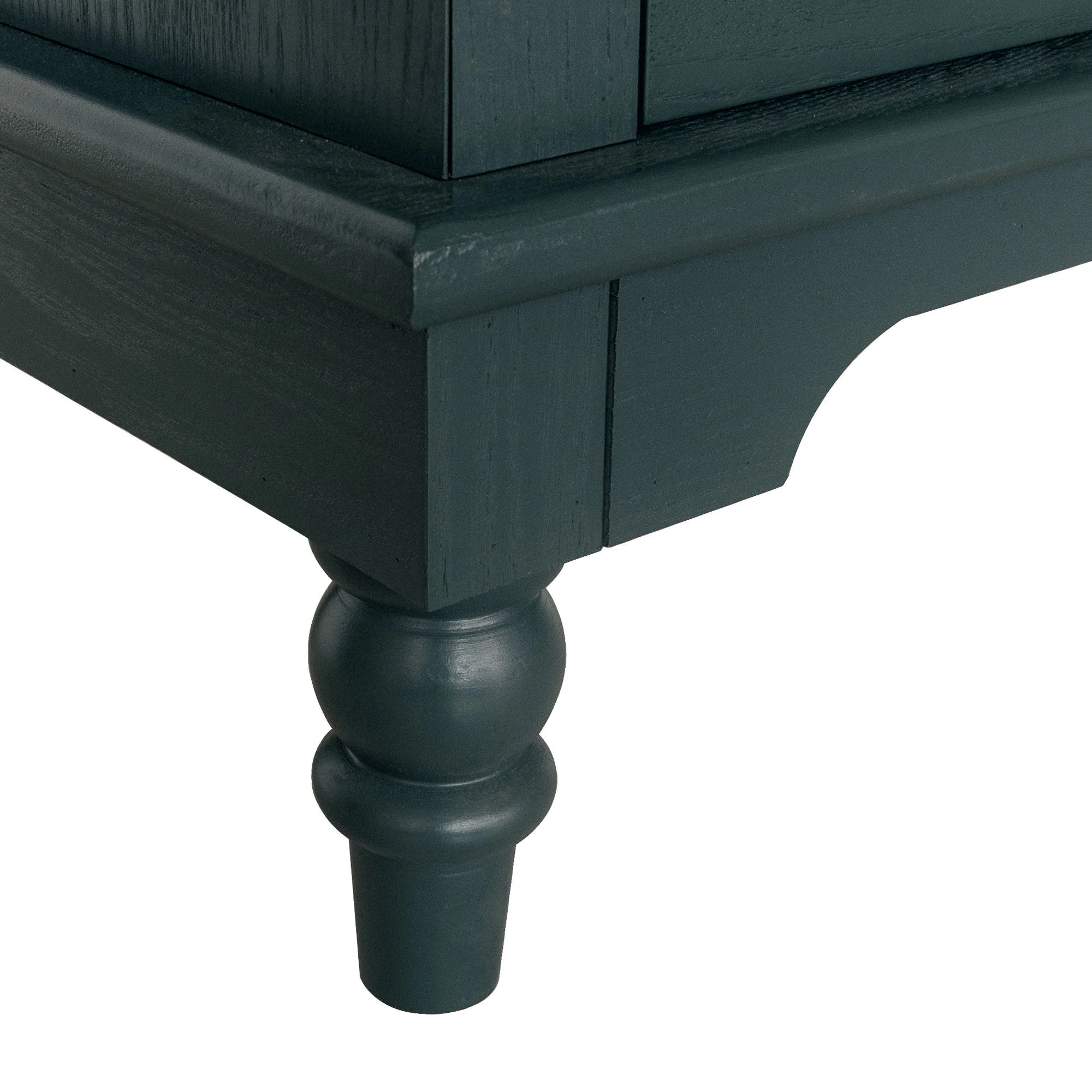 Blackish Green Hollow-Carved 3-Drawer Dresser with Metal Handles - Image 20
