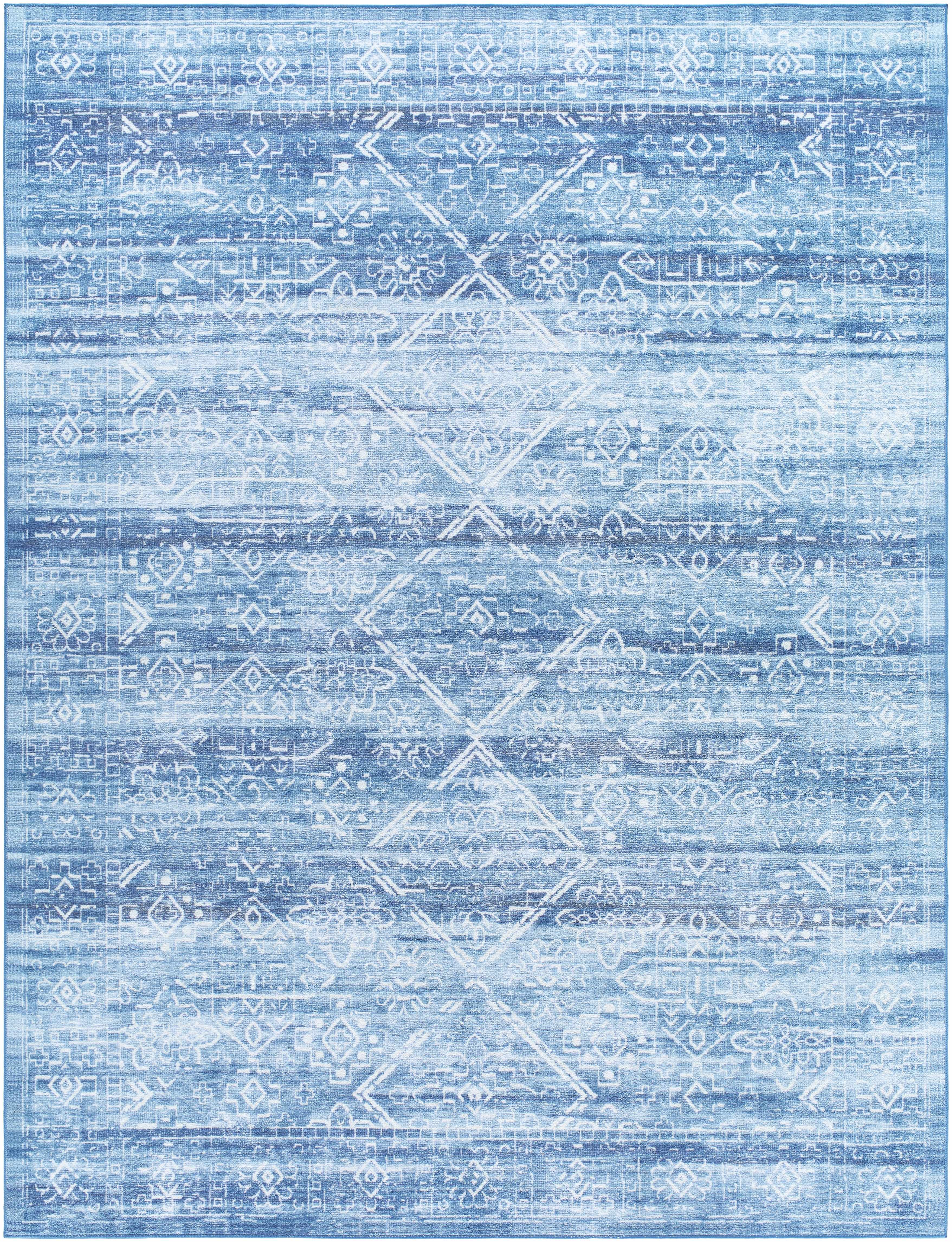 Blake Arctic Sky Washable Area Rug - Clearance - Image 10