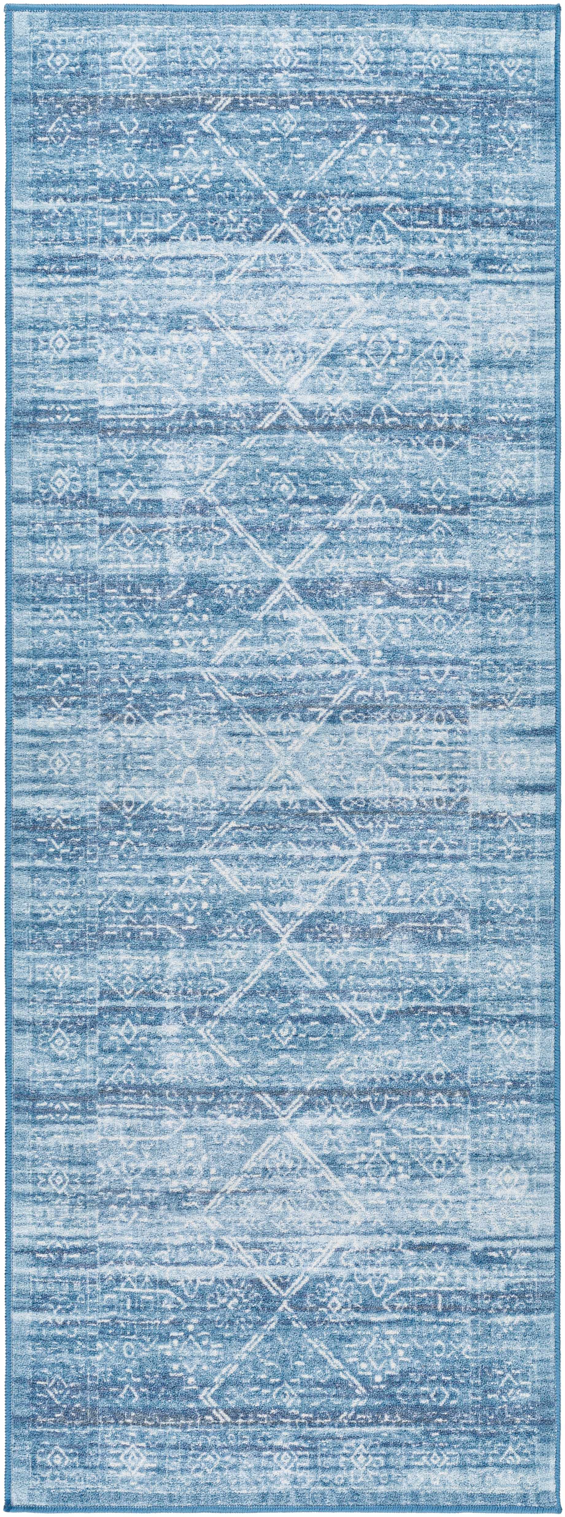 Blake Arctic Sky Washable Area Rug - Clearance - Image 3
