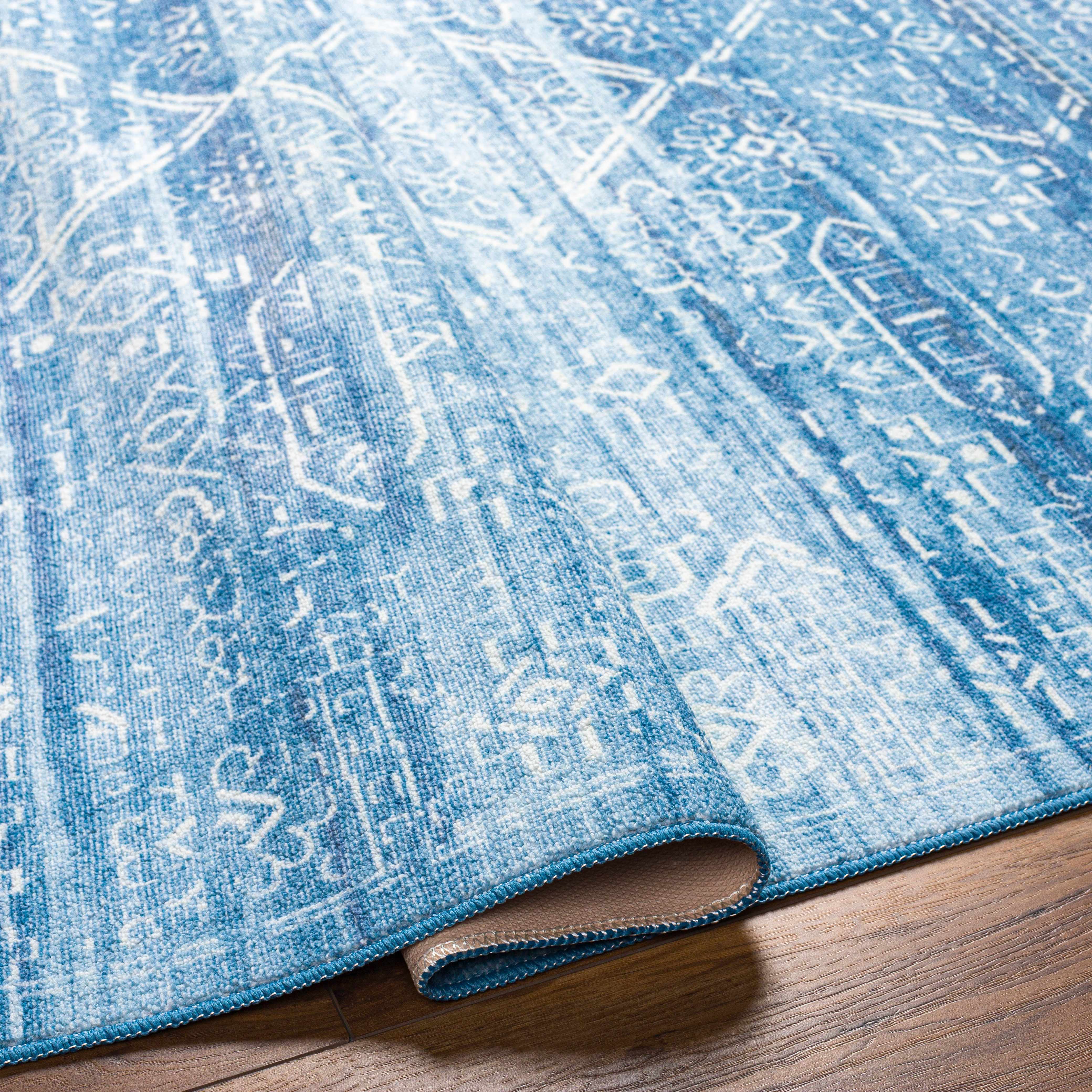 Blake Arctic Sky Washable Area Rug - Clearance - Image 5
