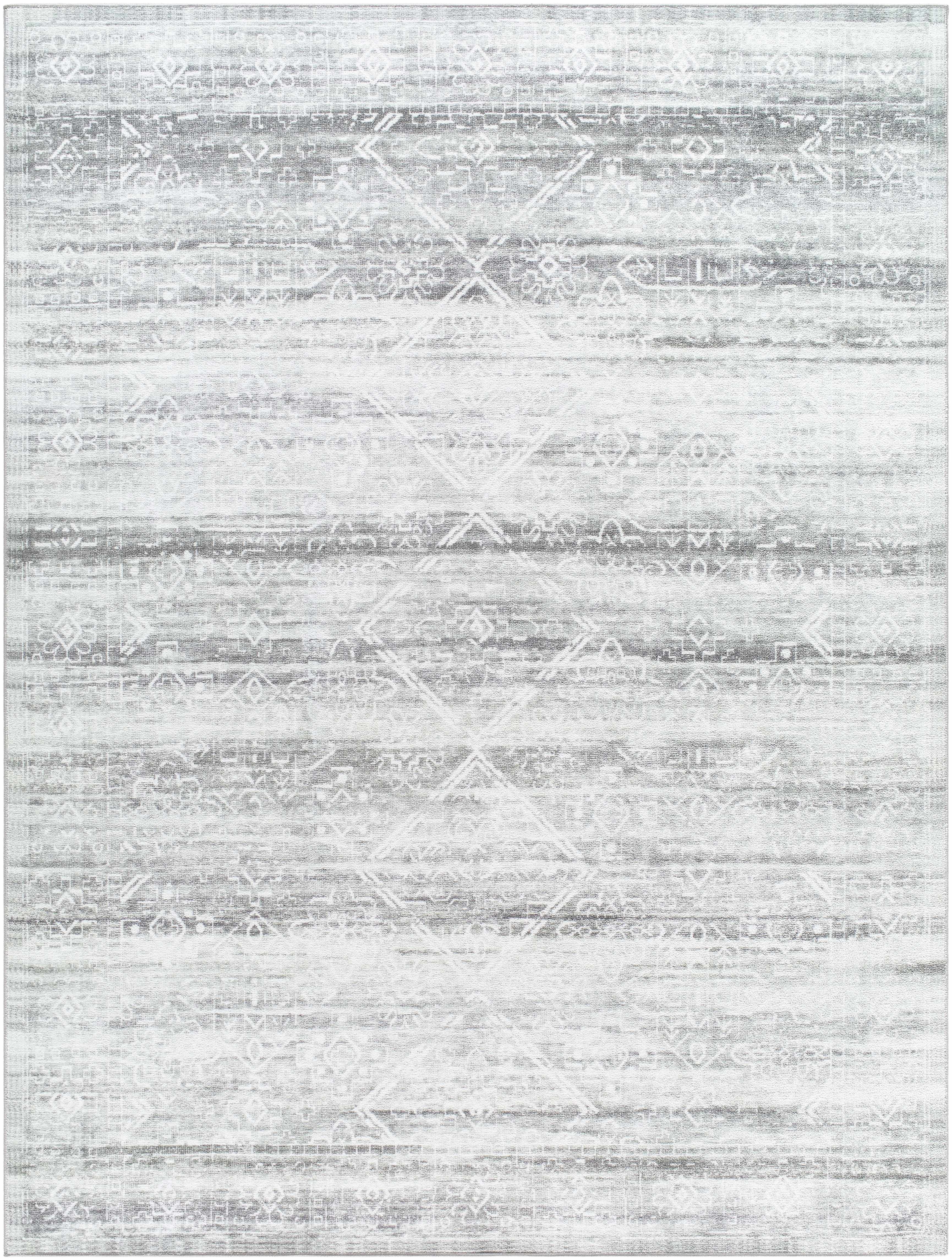 Blake Light Gray Washable Area Rug - Clearance - Image 10