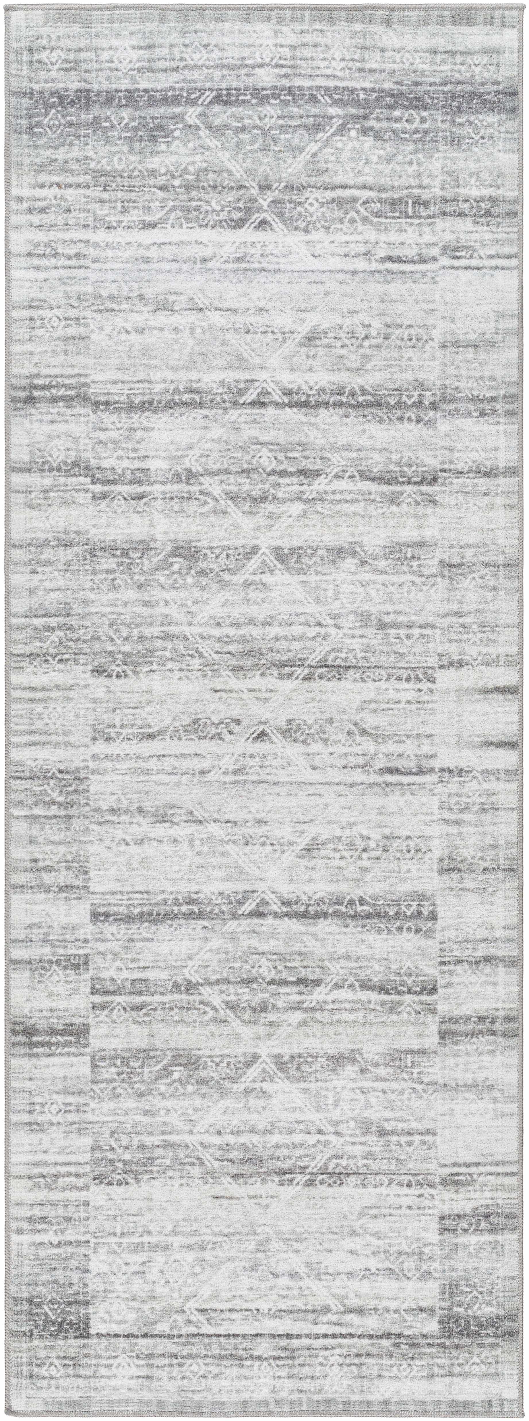 Blake Light Gray Washable Area Rug - Clearance - Image 3