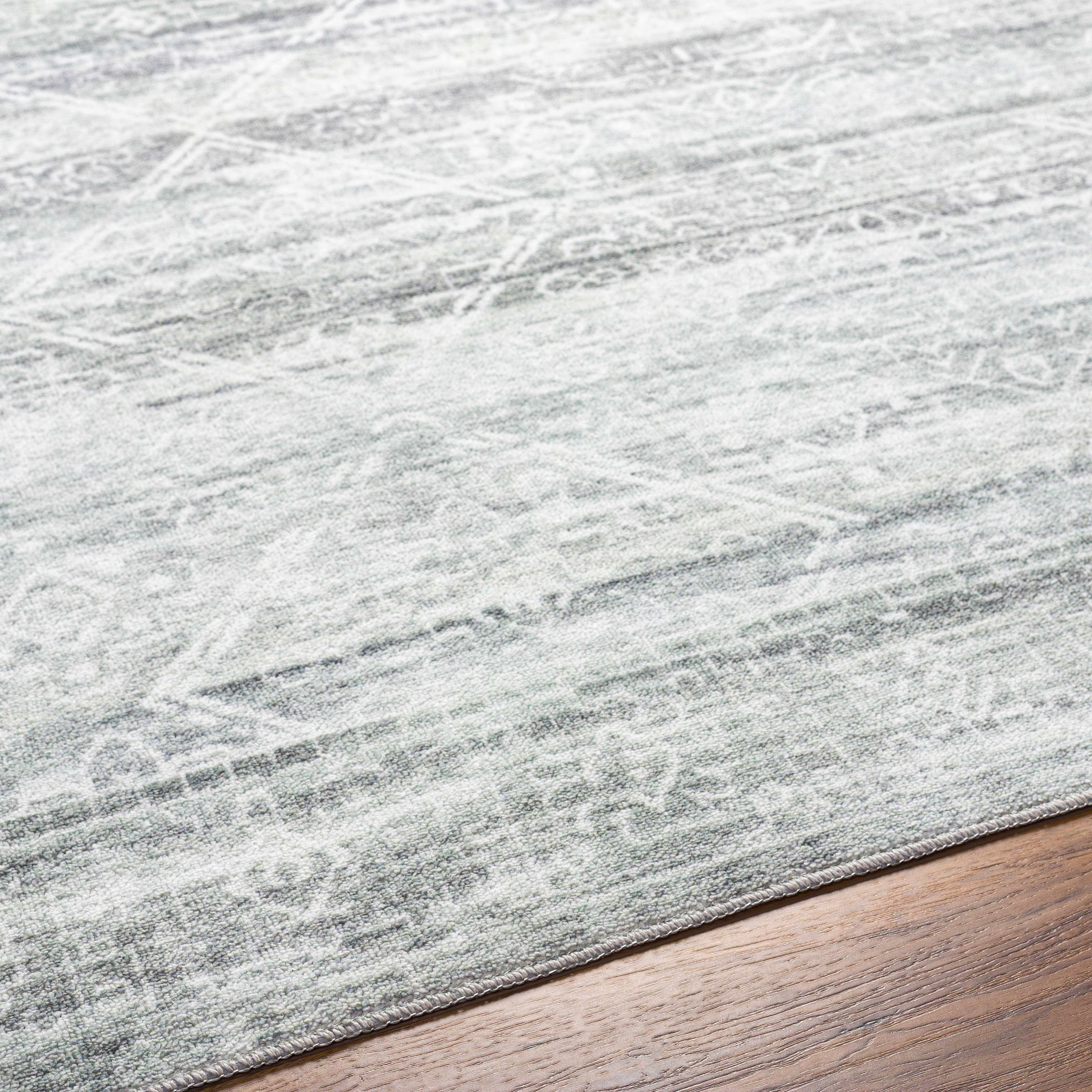 Blake Light Gray Washable Area Rug - Clearance - Image 7