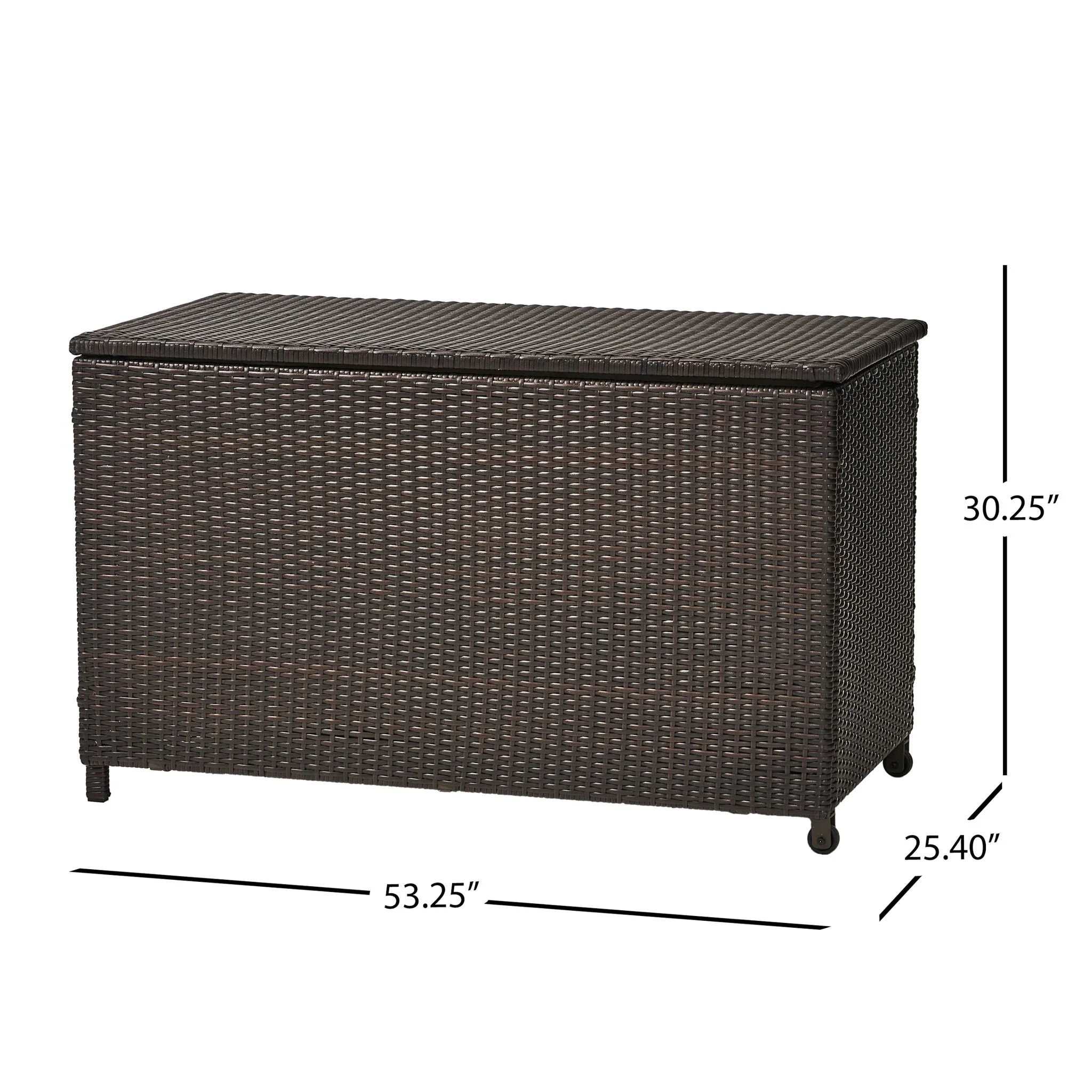 Blake - Wicker Cushion Box - Brown Multi - Image 4