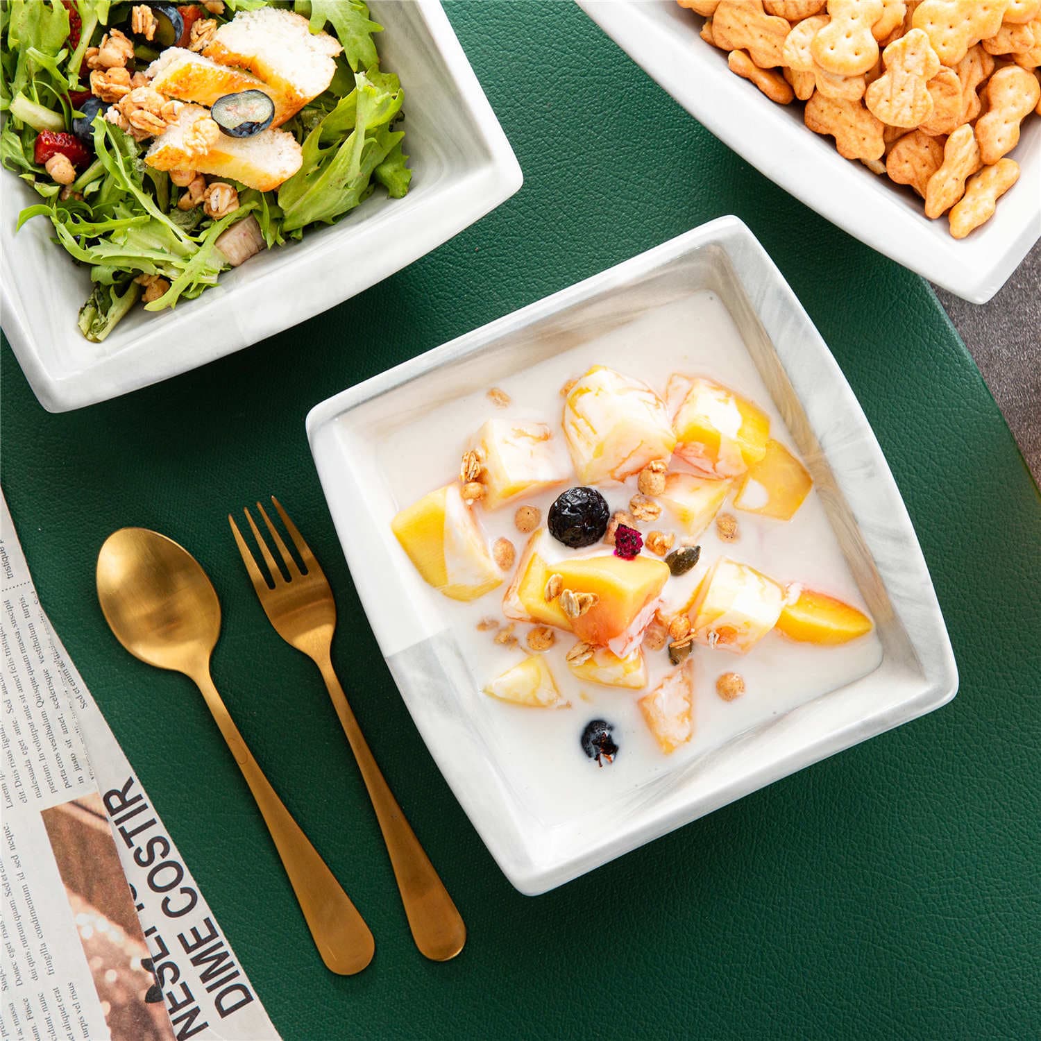 Blance Marble Grey Cereal Bowls Set of 6 - Image 2