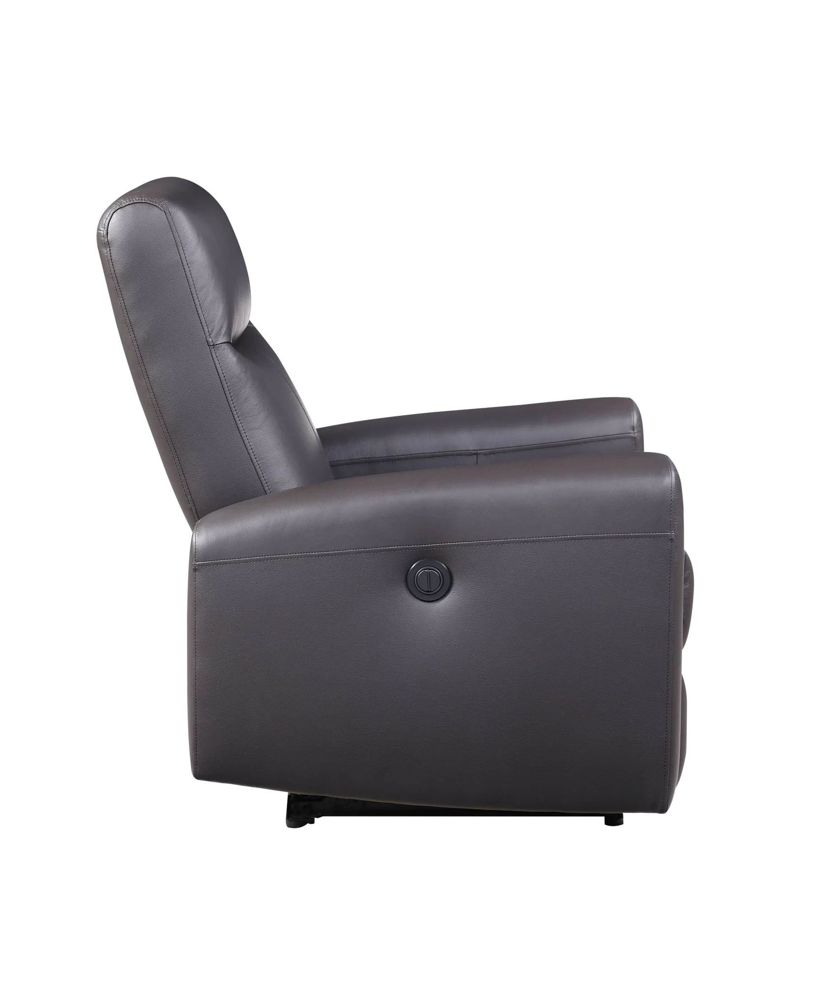 Blane - Top Grain Leather Match Power Motion Recliner - Brown - Image 3