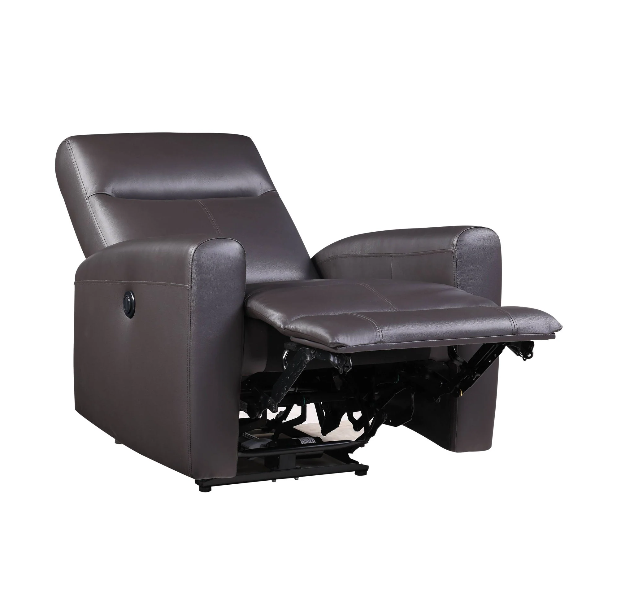 Blane - Top Grain Leather Match Power Motion Recliner - Brown - Image 4