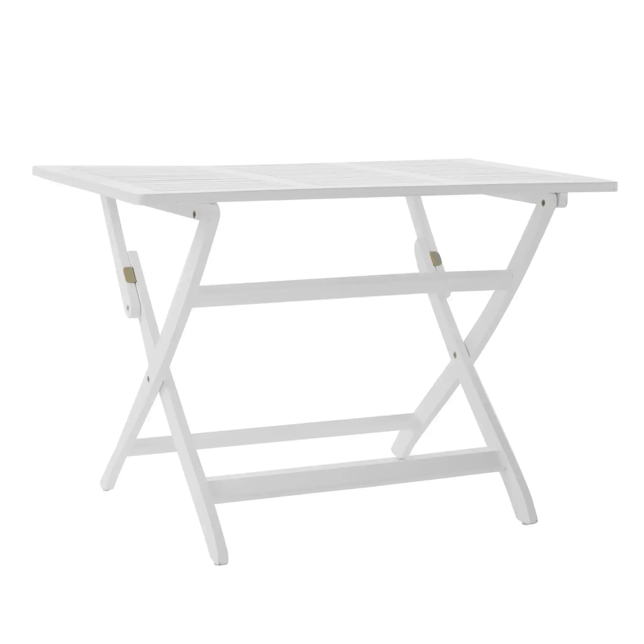 Blissique - Outdoor Foldable Wood Dining Table With Slat Design - Image 3