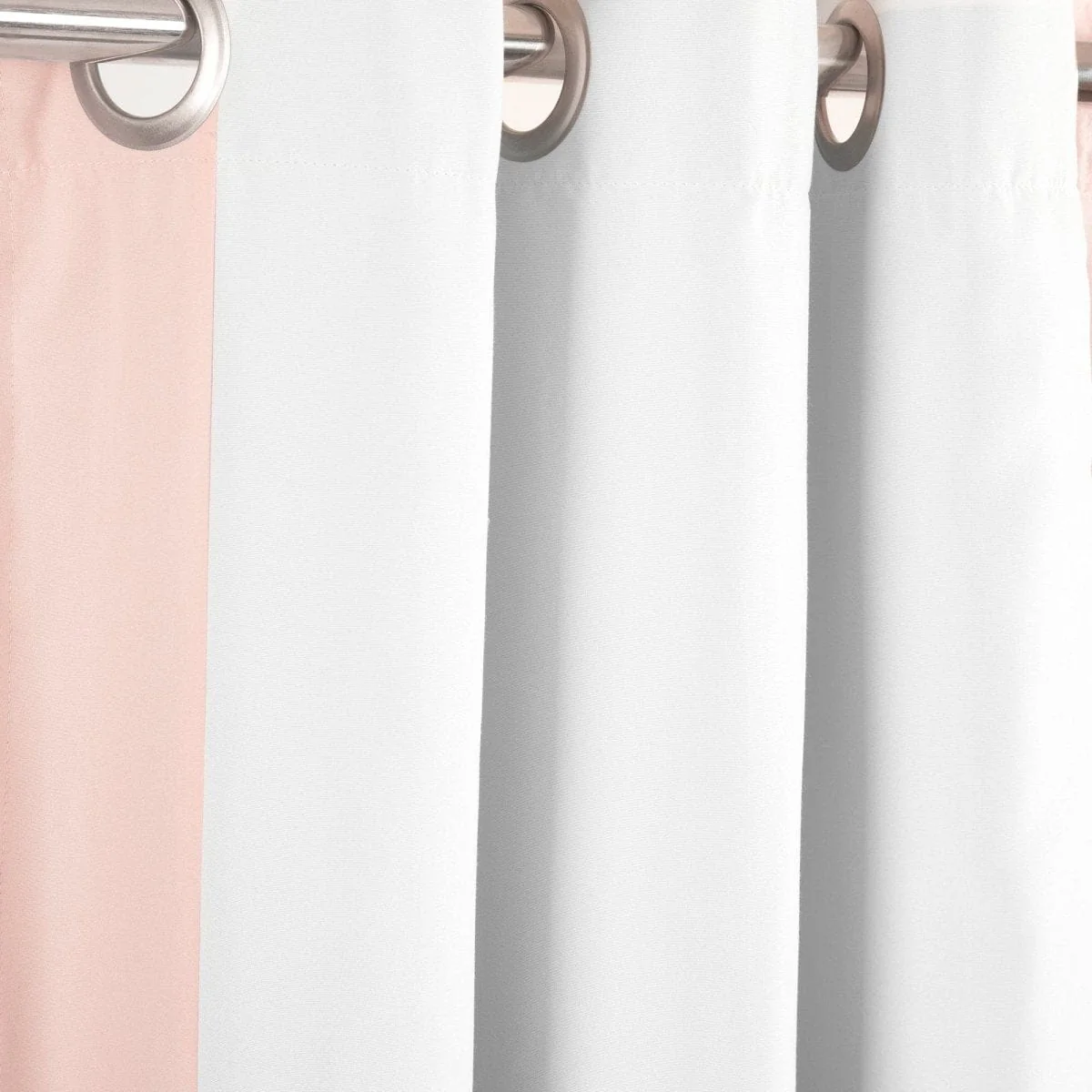 Block Border Blackout Window Curtain Panel - Image 5