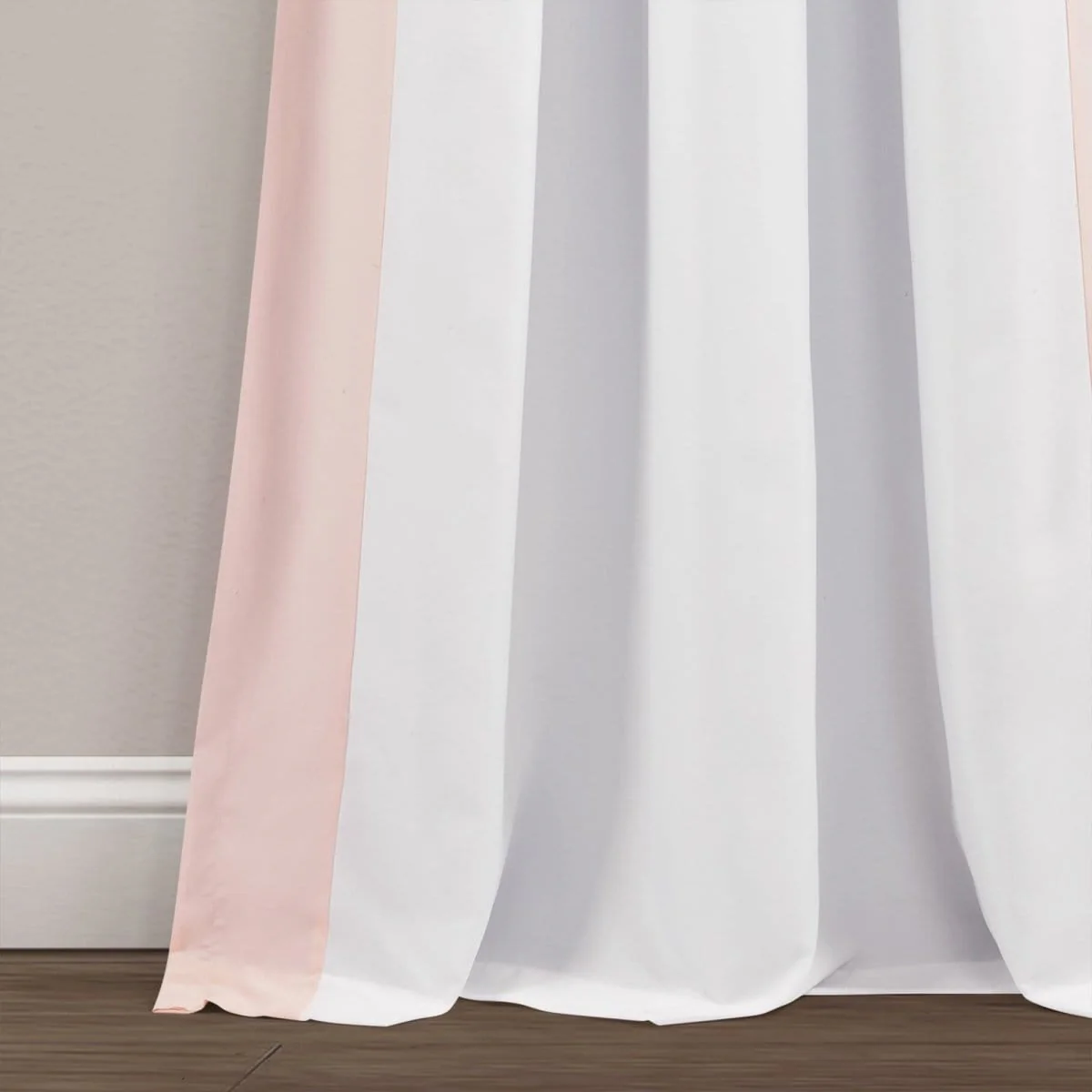 Block Border Blackout Window Curtain Panel - Image 7
