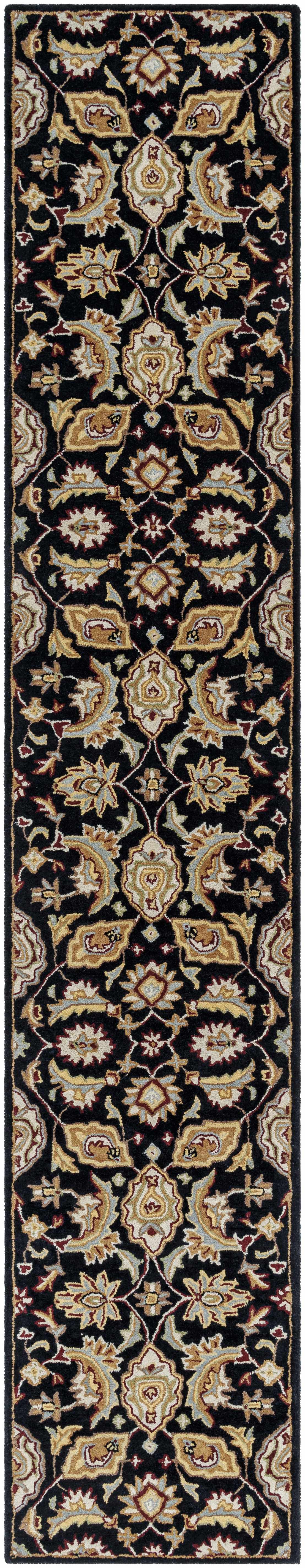 Blomkest Black&Yellow Traditional Wool Carpet - Image 14