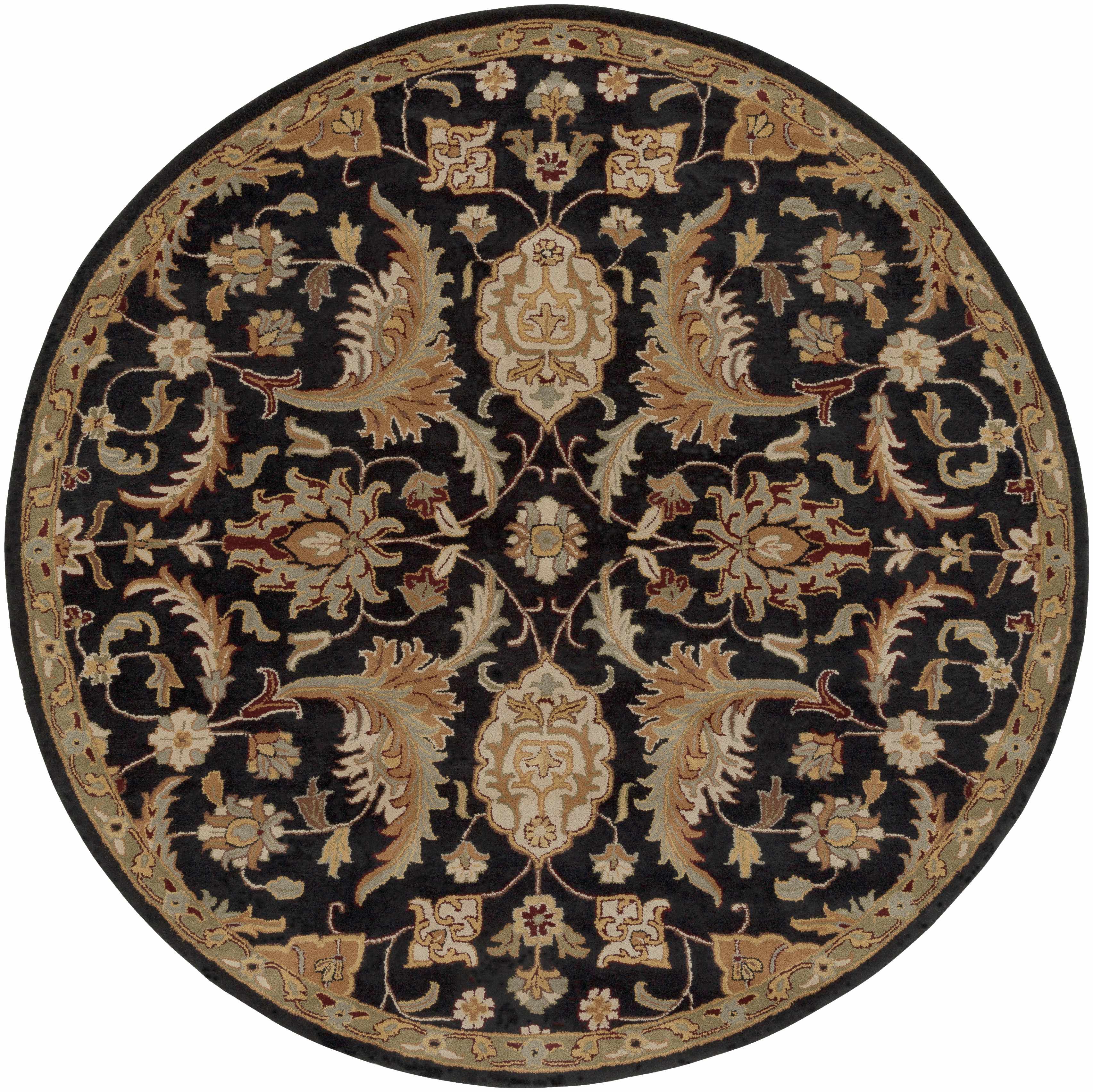 Blomkest Black&Yellow Traditional Wool Carpet - Image 5