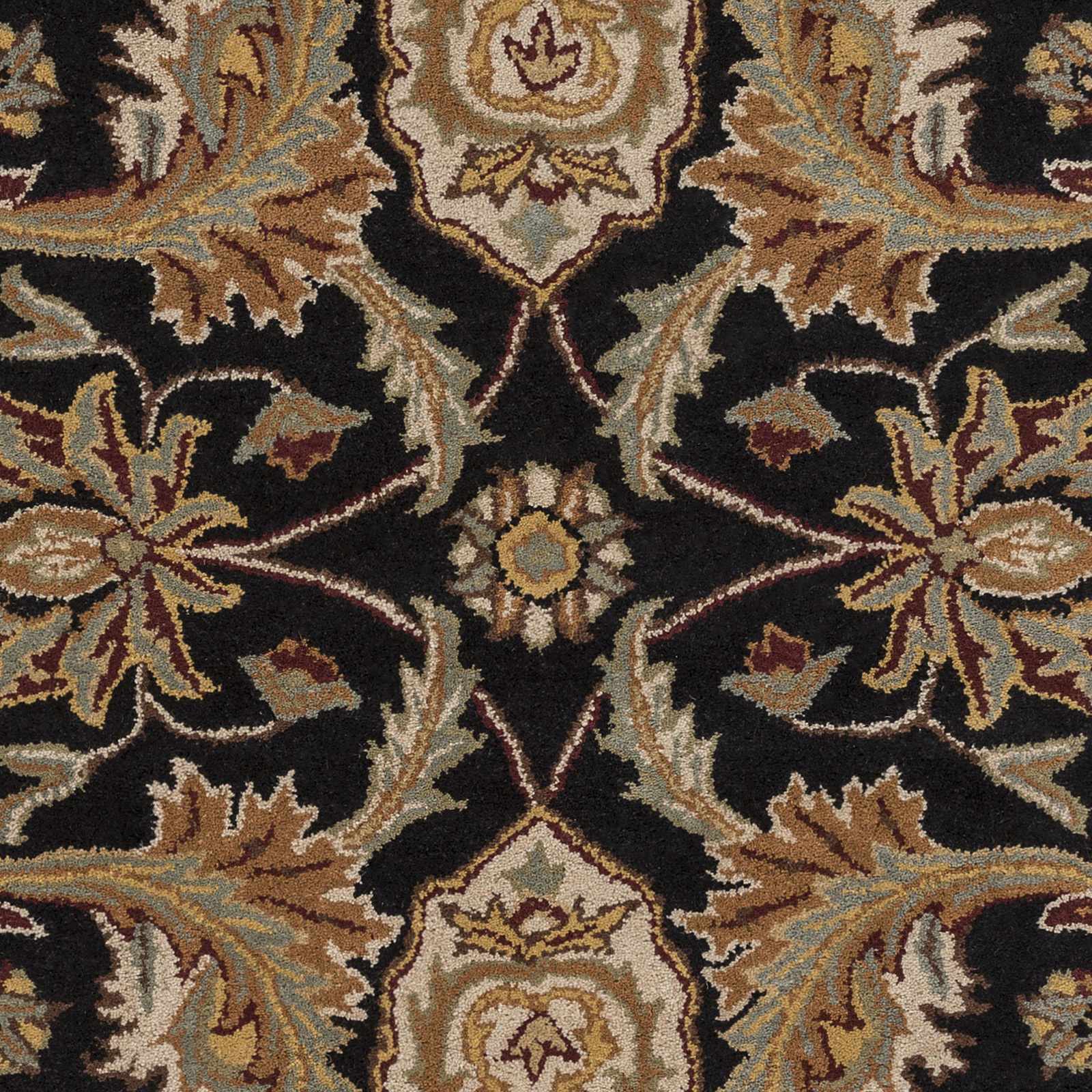 Blomkest Black&Yellow Traditional Wool Carpet - Image 8
