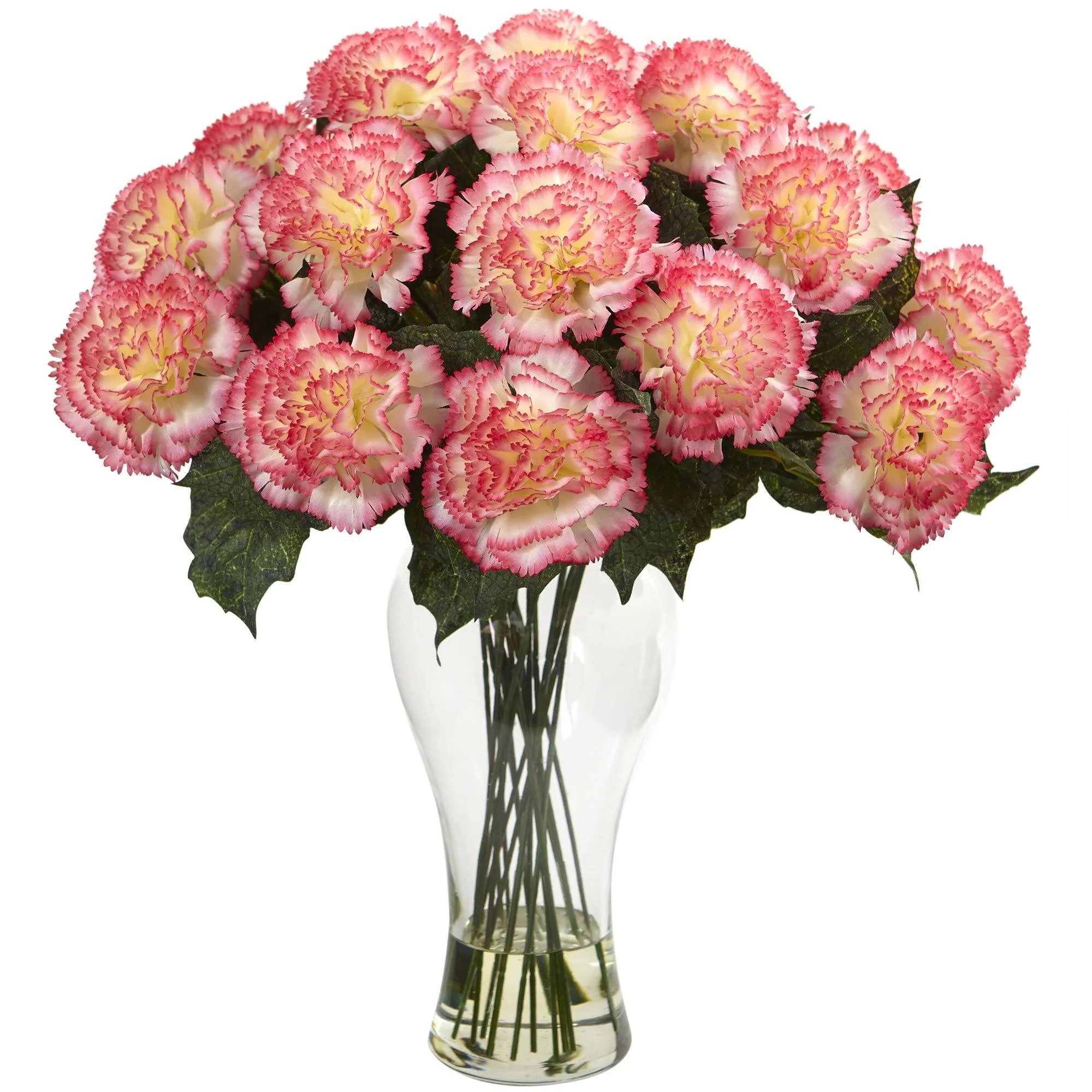 Blooming Carnation Arrangement w/Vase - Image 2