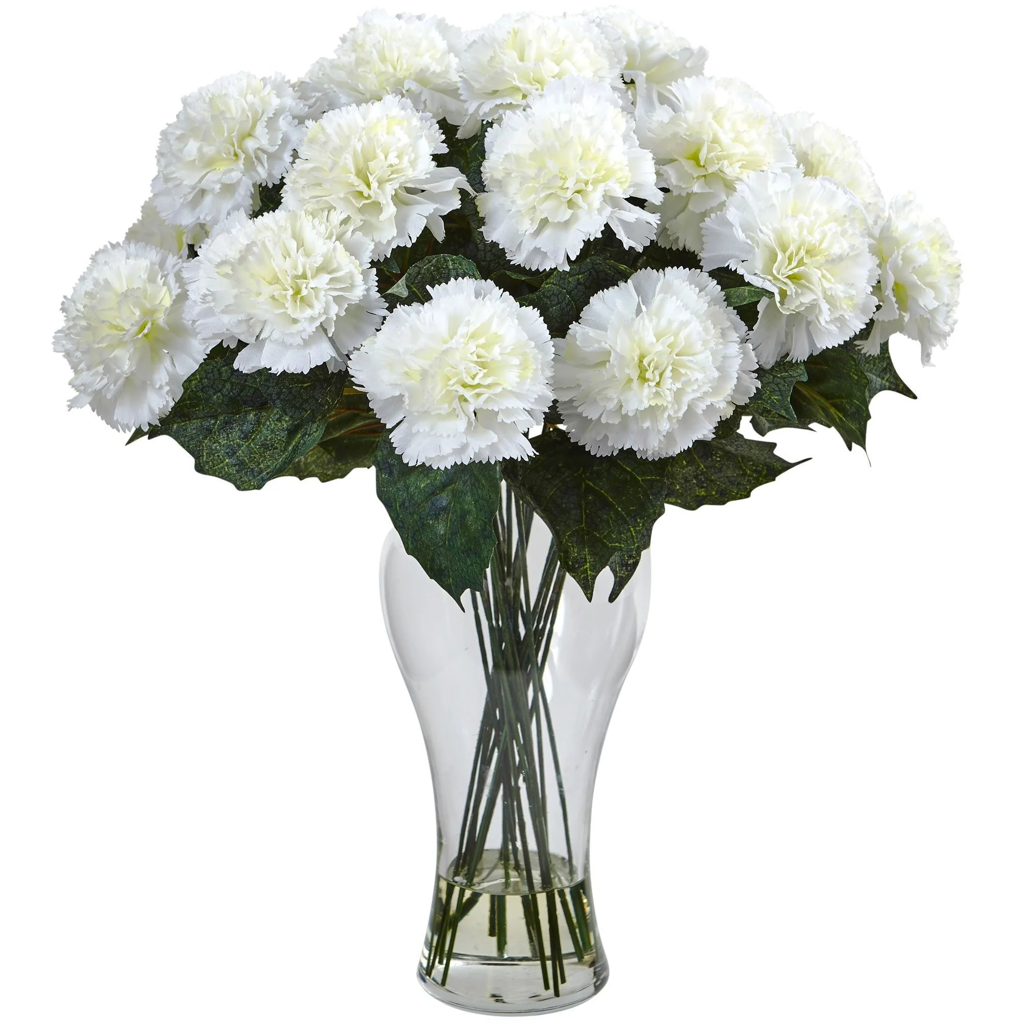 Blooming Carnation Arrangement w/Vase - Image 3