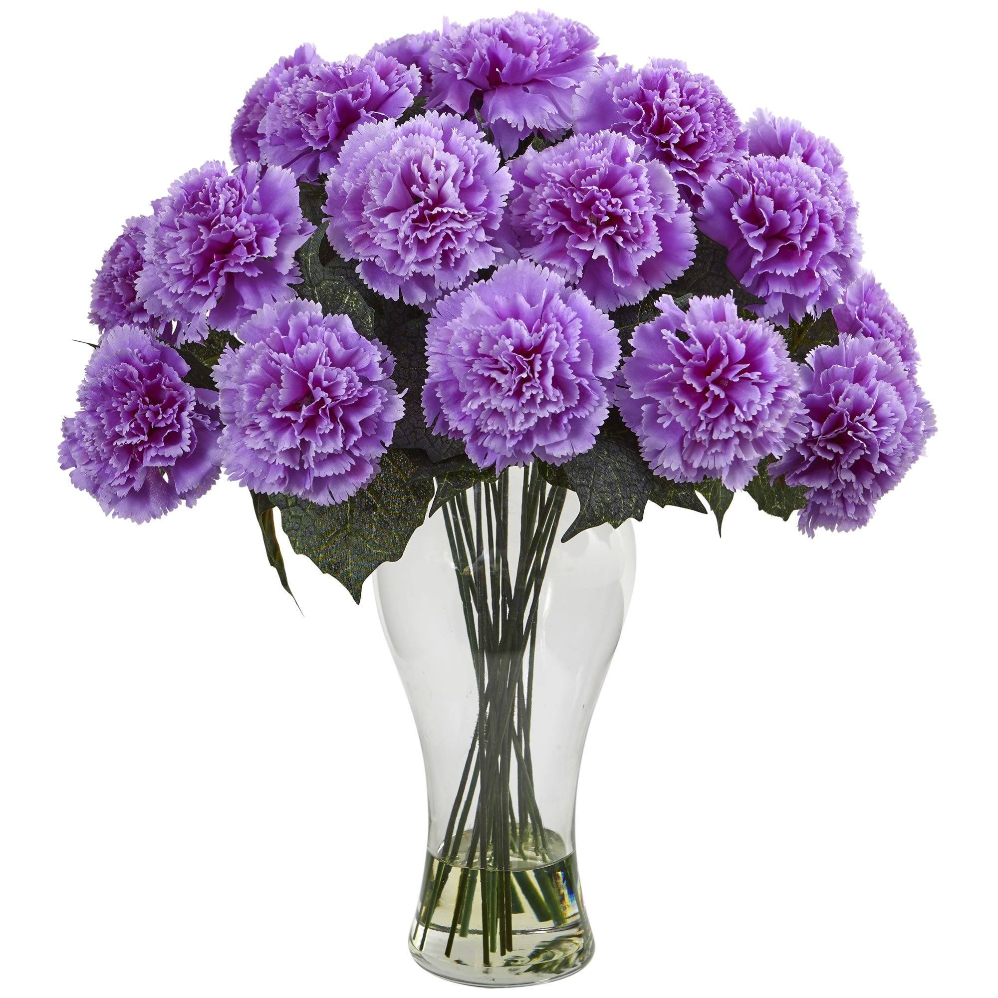 Blooming Carnation Arrangement w/Vase - Image 6