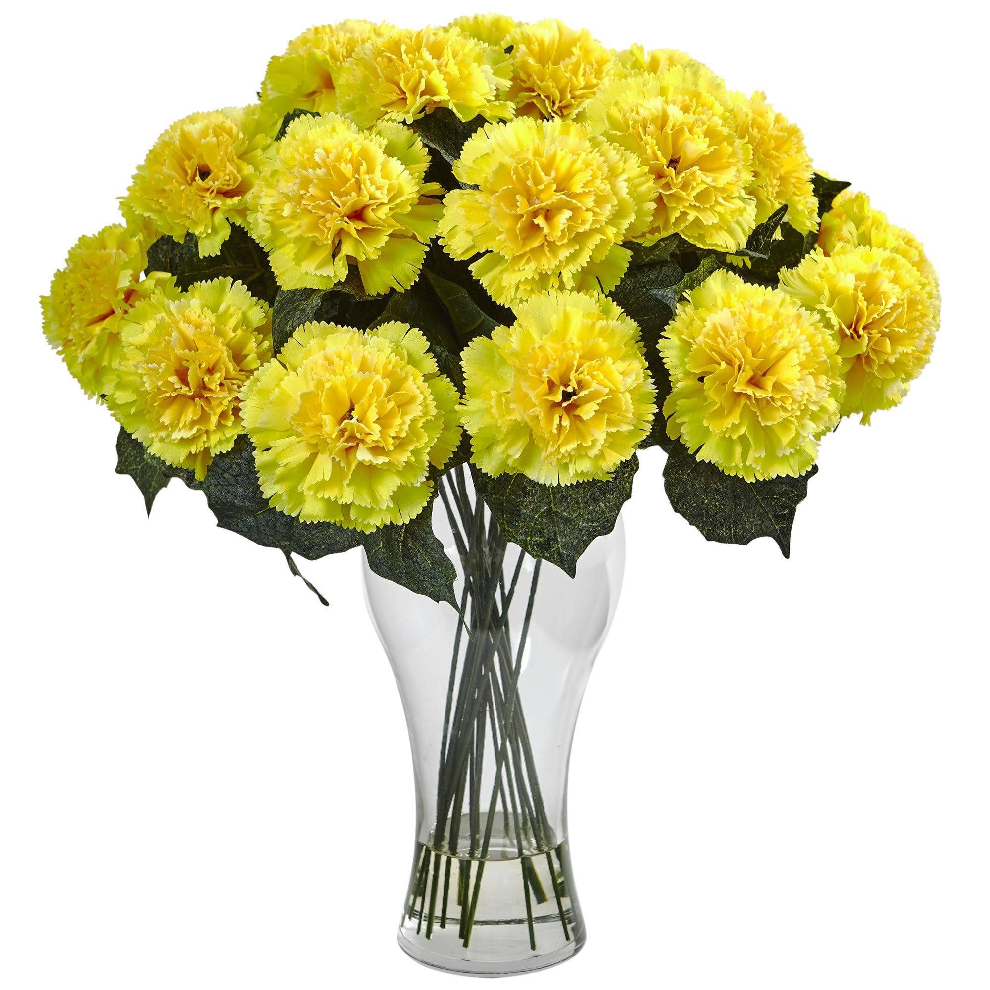 Blooming Carnation Arrangement w/Vase - Image 9