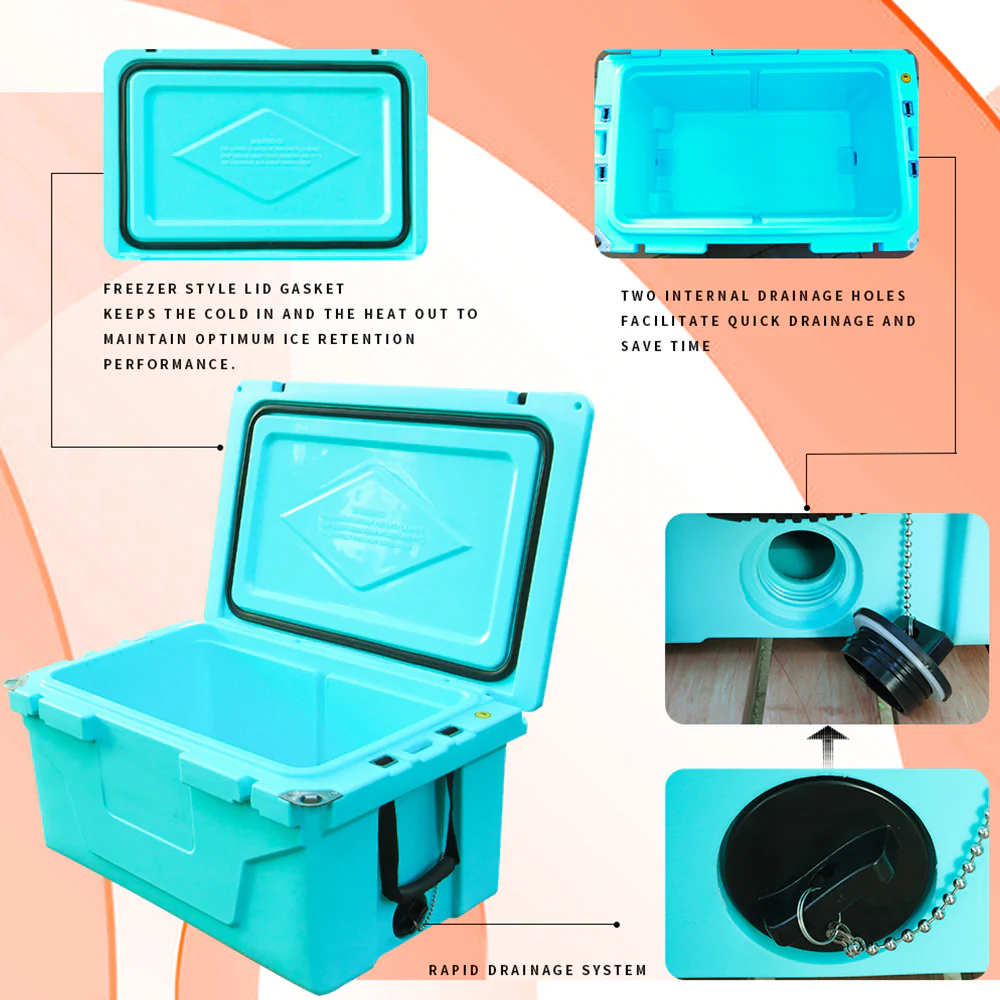 Blue 65QT Outdoor Cooler Ice Chest - Image 10