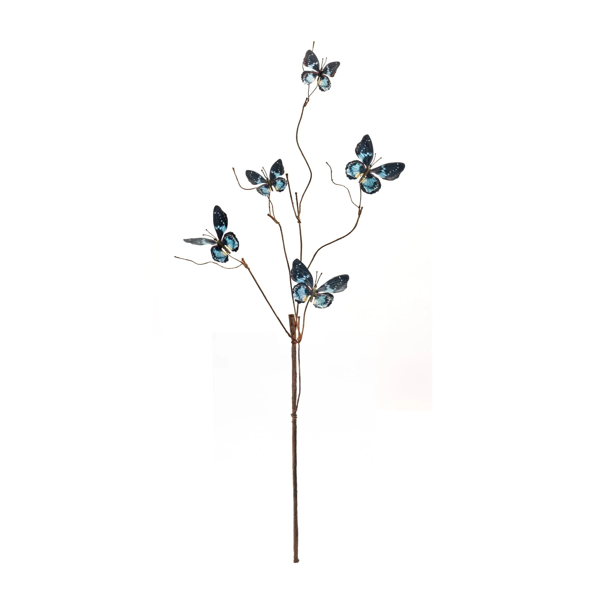 Blue and Black Wire Butterfly Spray (Set of 6) - Image 3