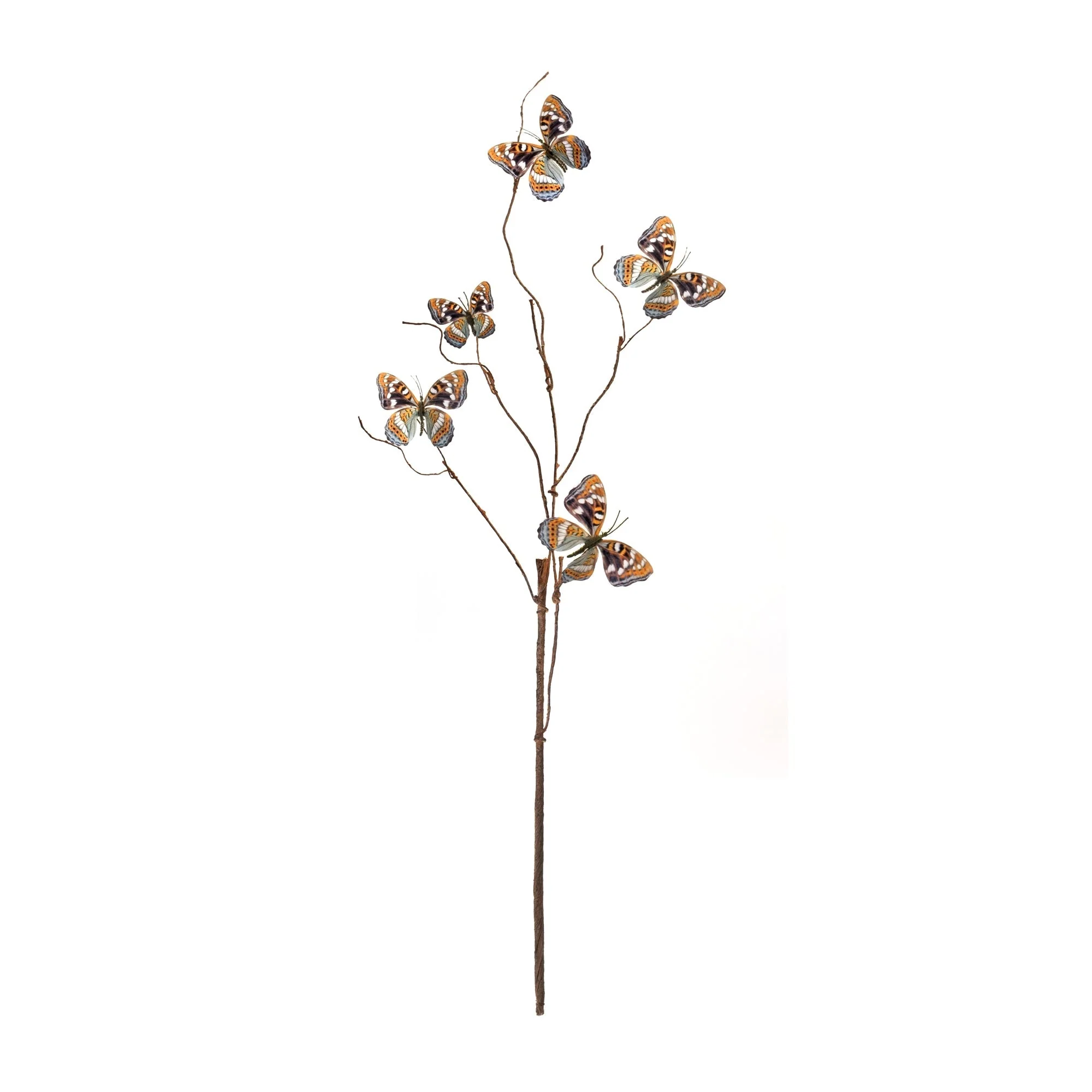 Blue and Orange Wire Butterfly Spray (Set of 6) - Image 3