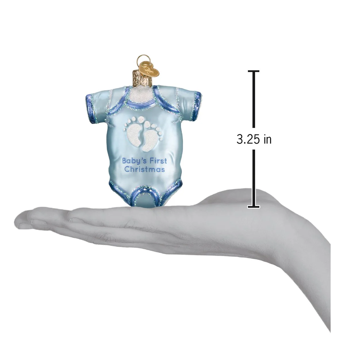 Blue Baby Onesie Ornament - Image 5