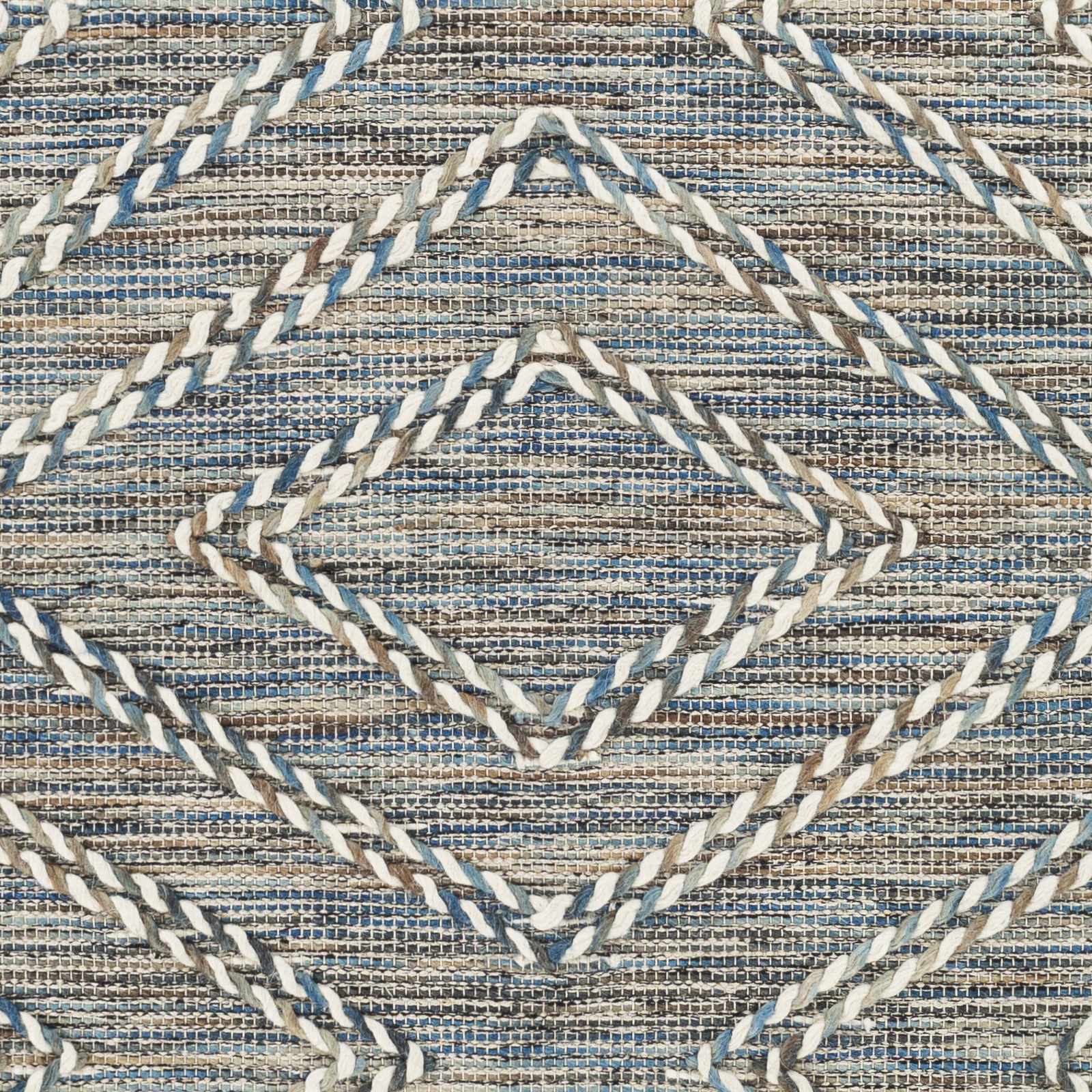 Blue Bogwalk Wool Blend Braided Tassel  Area Rug - Clearance - Image 6