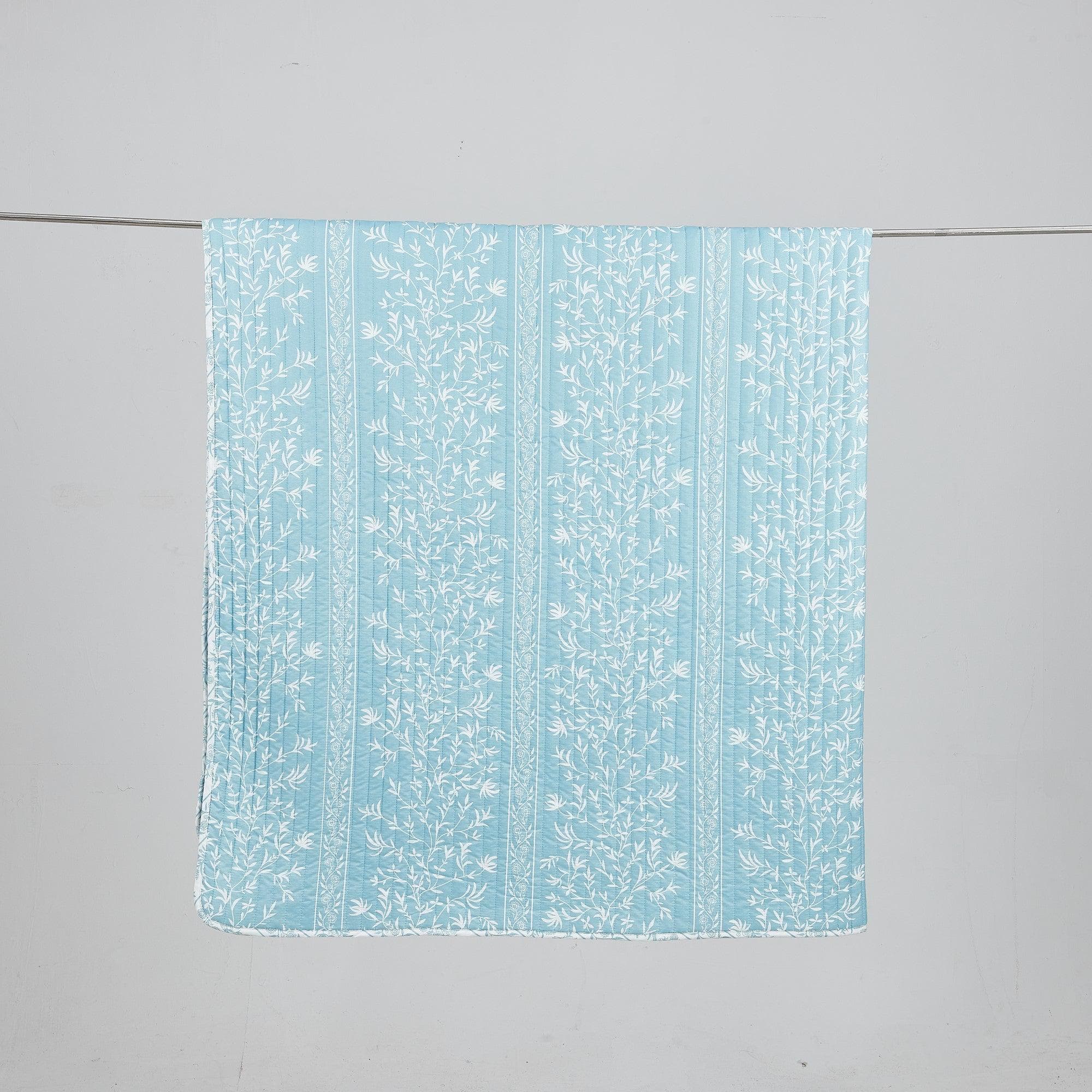 Blue Floral Quilt Set - Senna Collection - Image 3