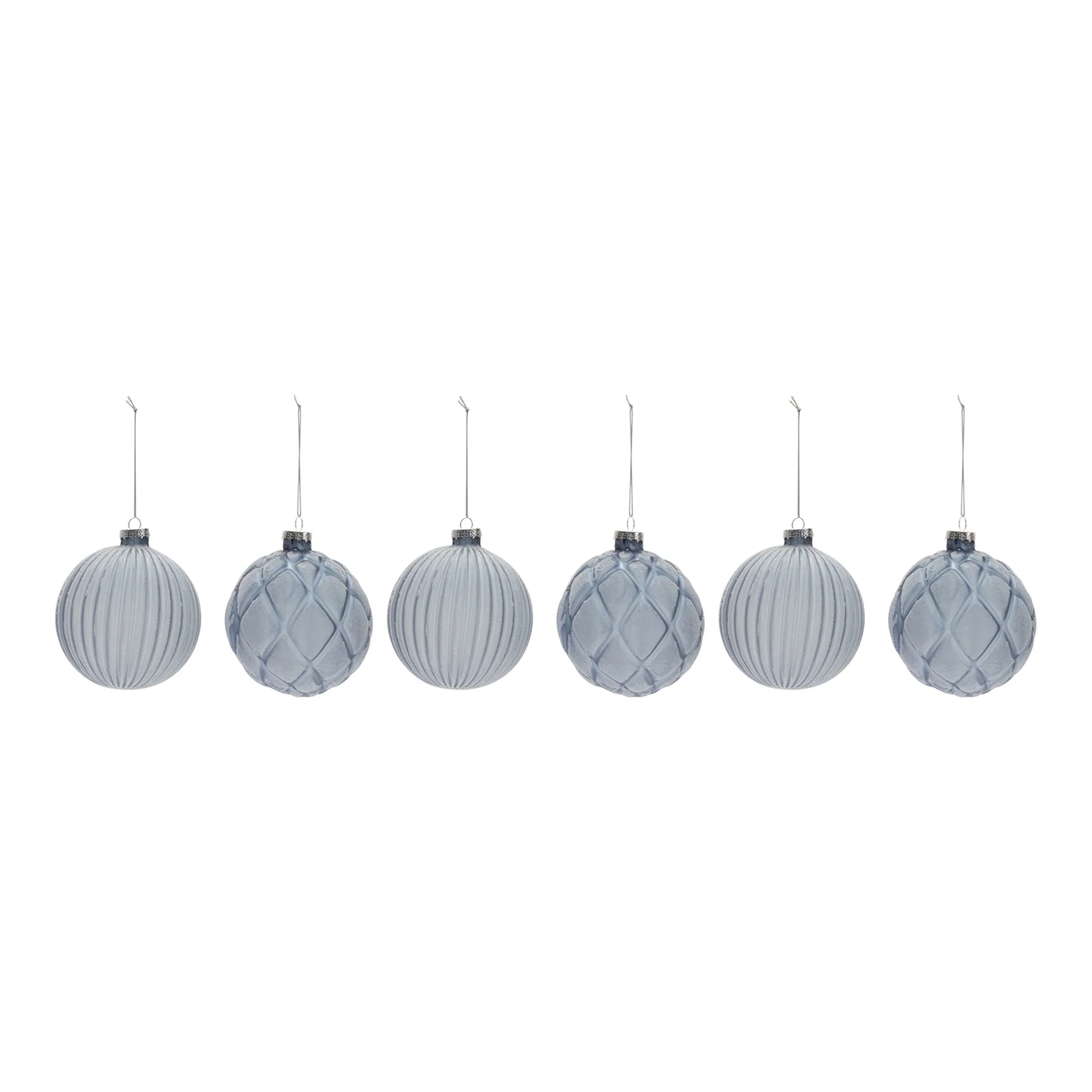 Frosted Glass Ball Ornament (Set of 6) - Image 2